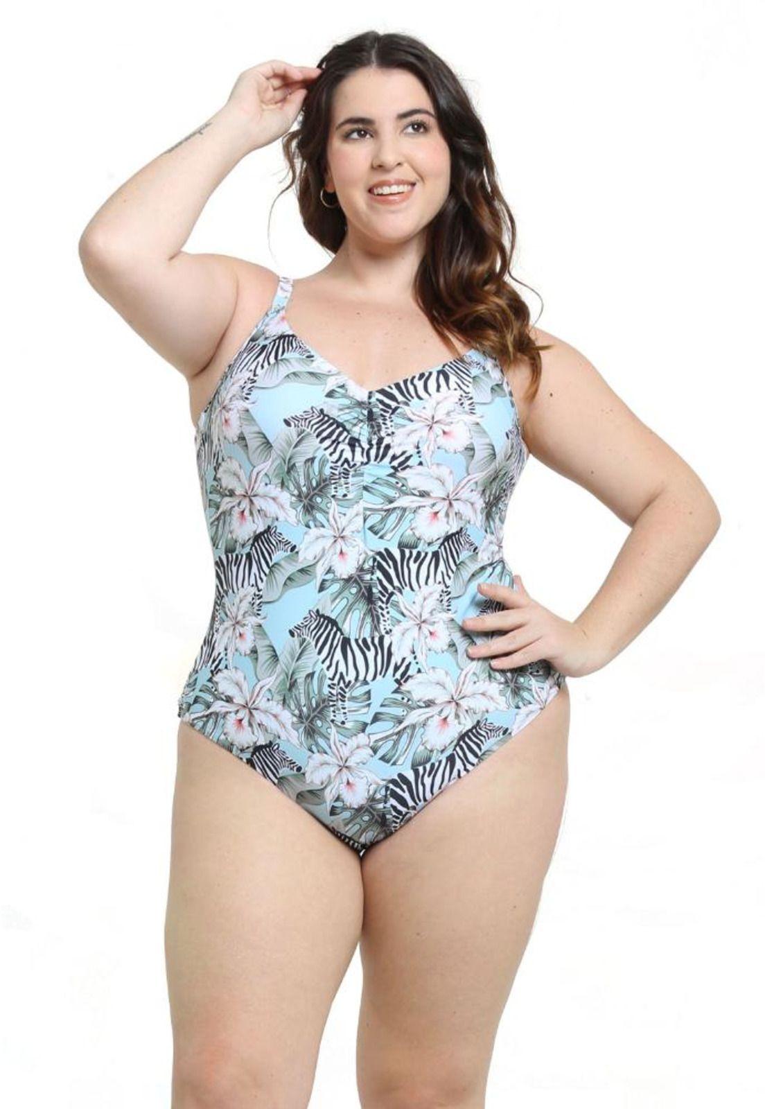 Traje de baño enterito con cheeky verde-0
