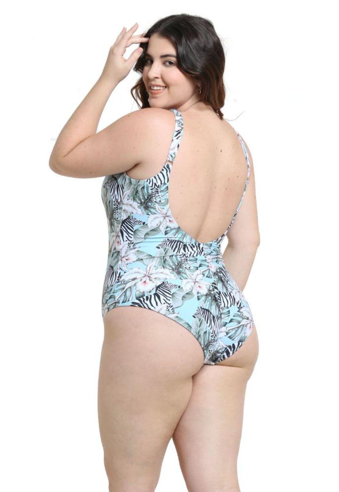 Traje de baño enterito con cheeky verde-2