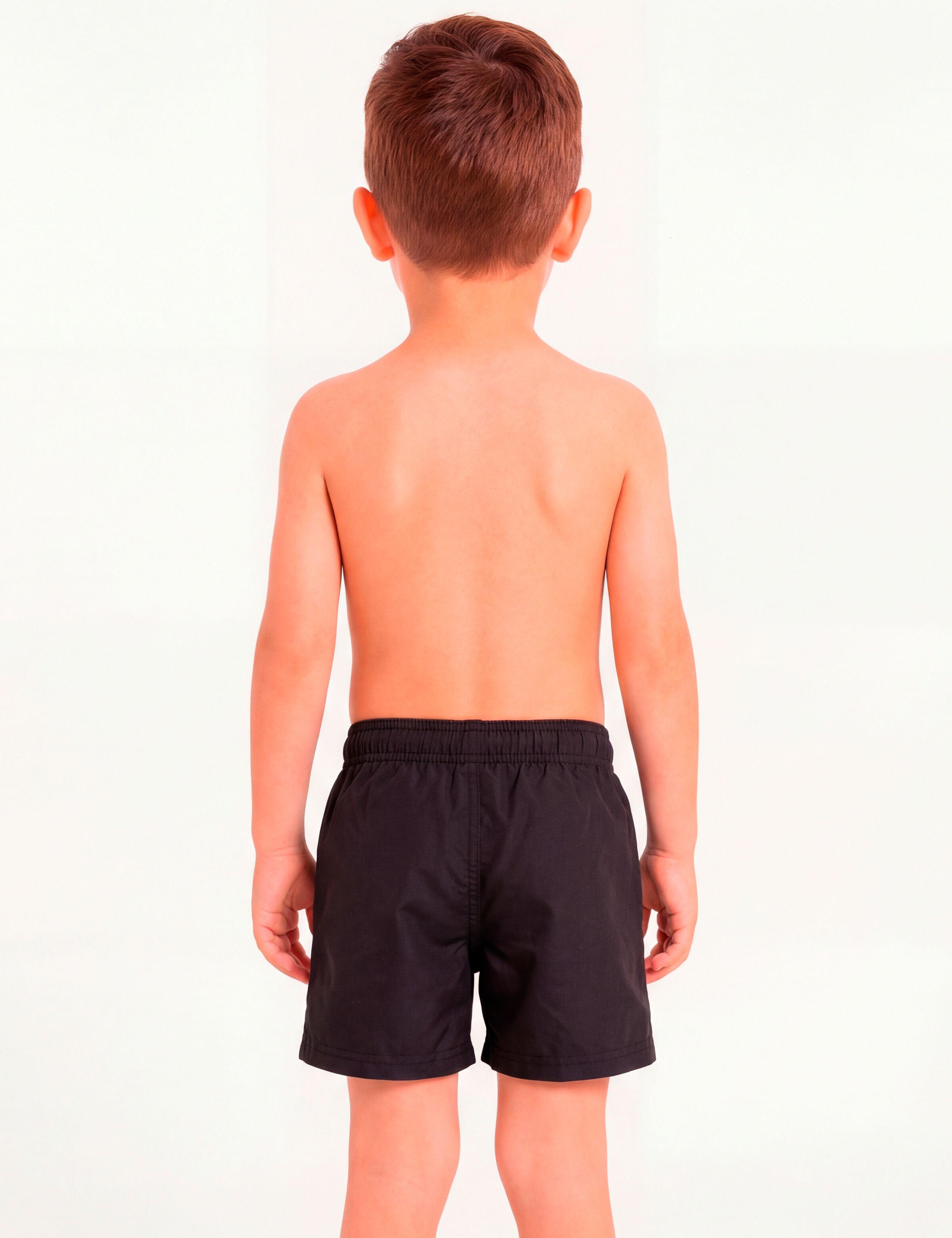 Traje de baño negro short niño-1
