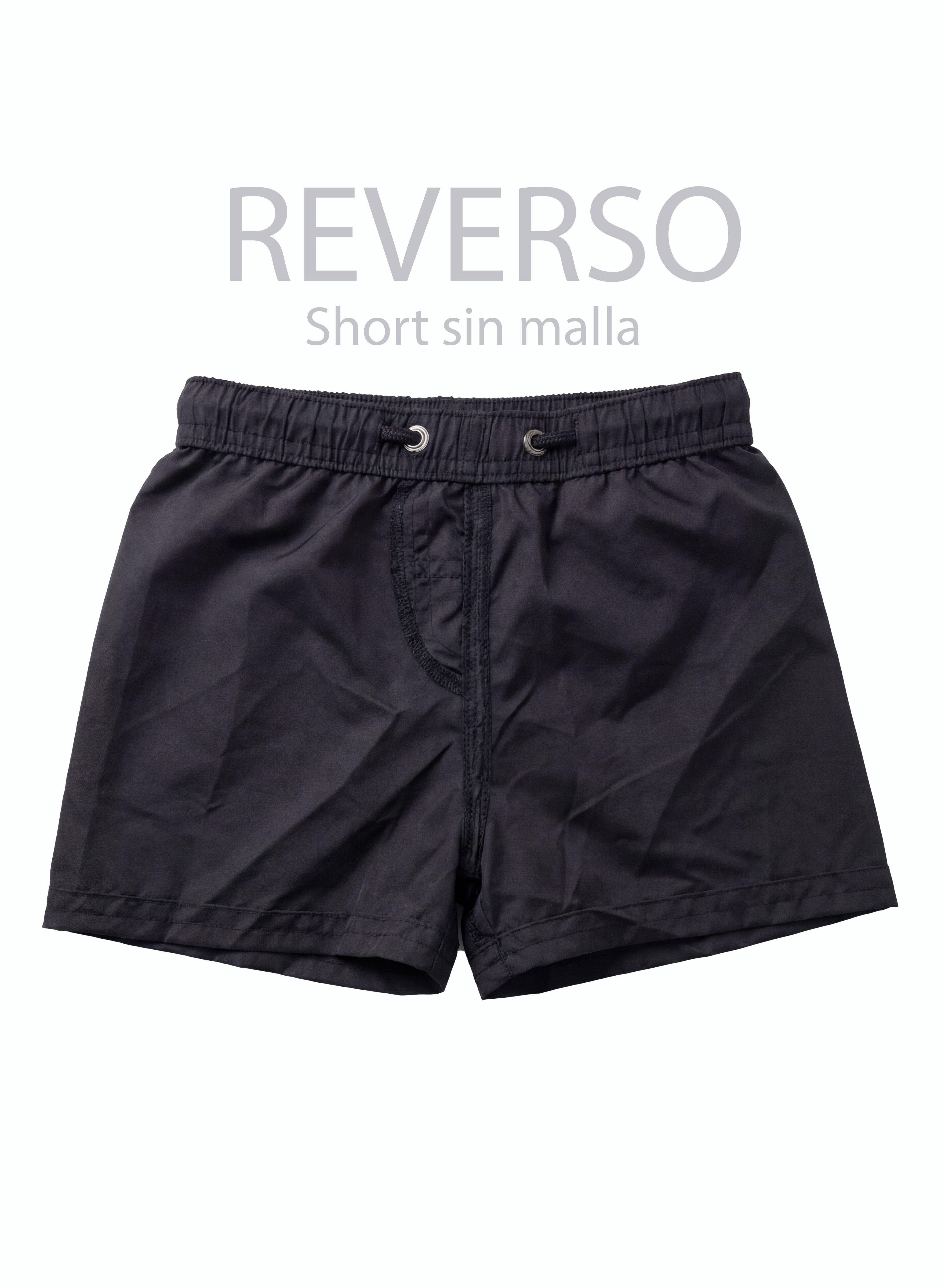 Traje de baño negro short niño-4