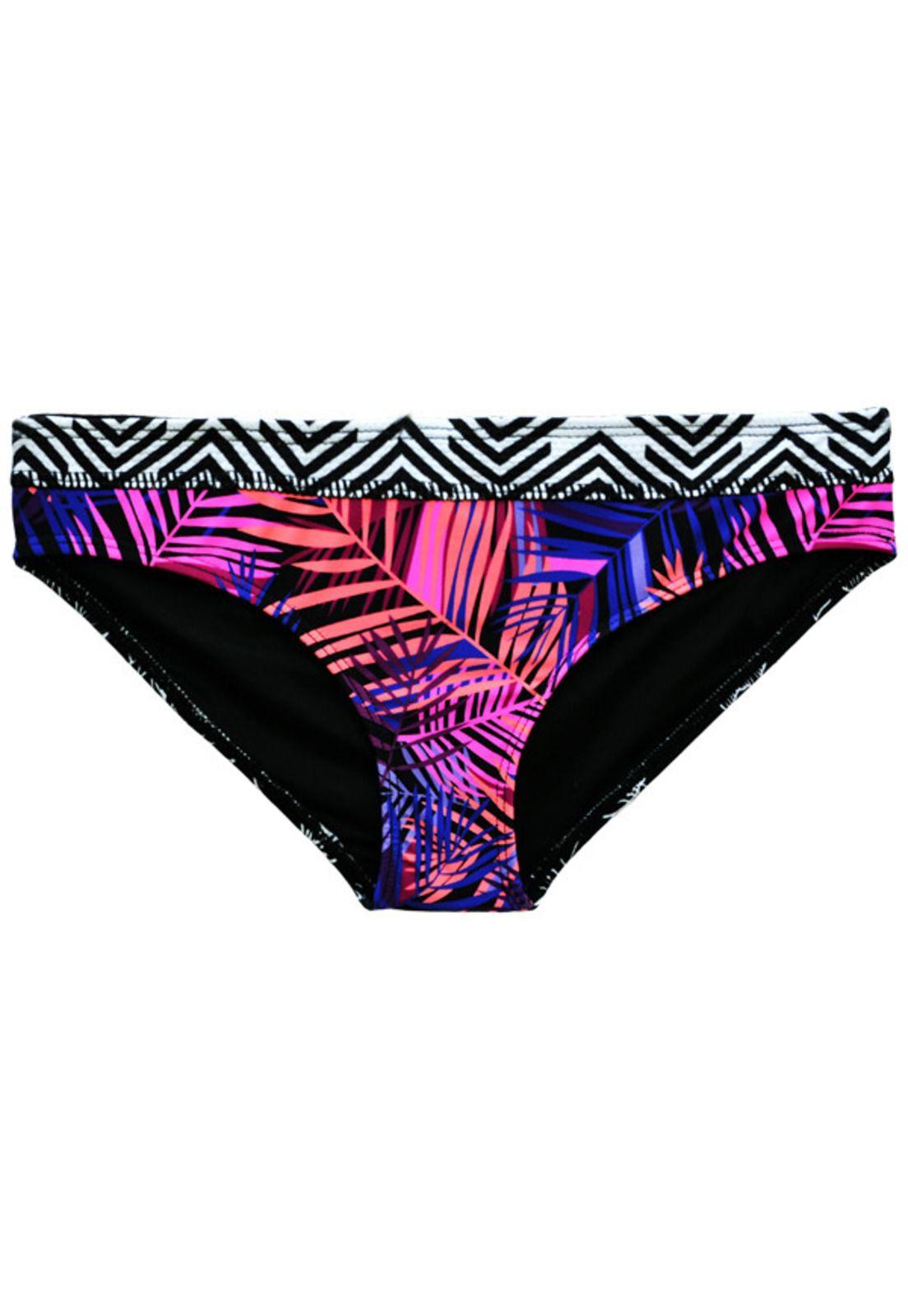 Calzón bikini con pinza estampado morado-0
