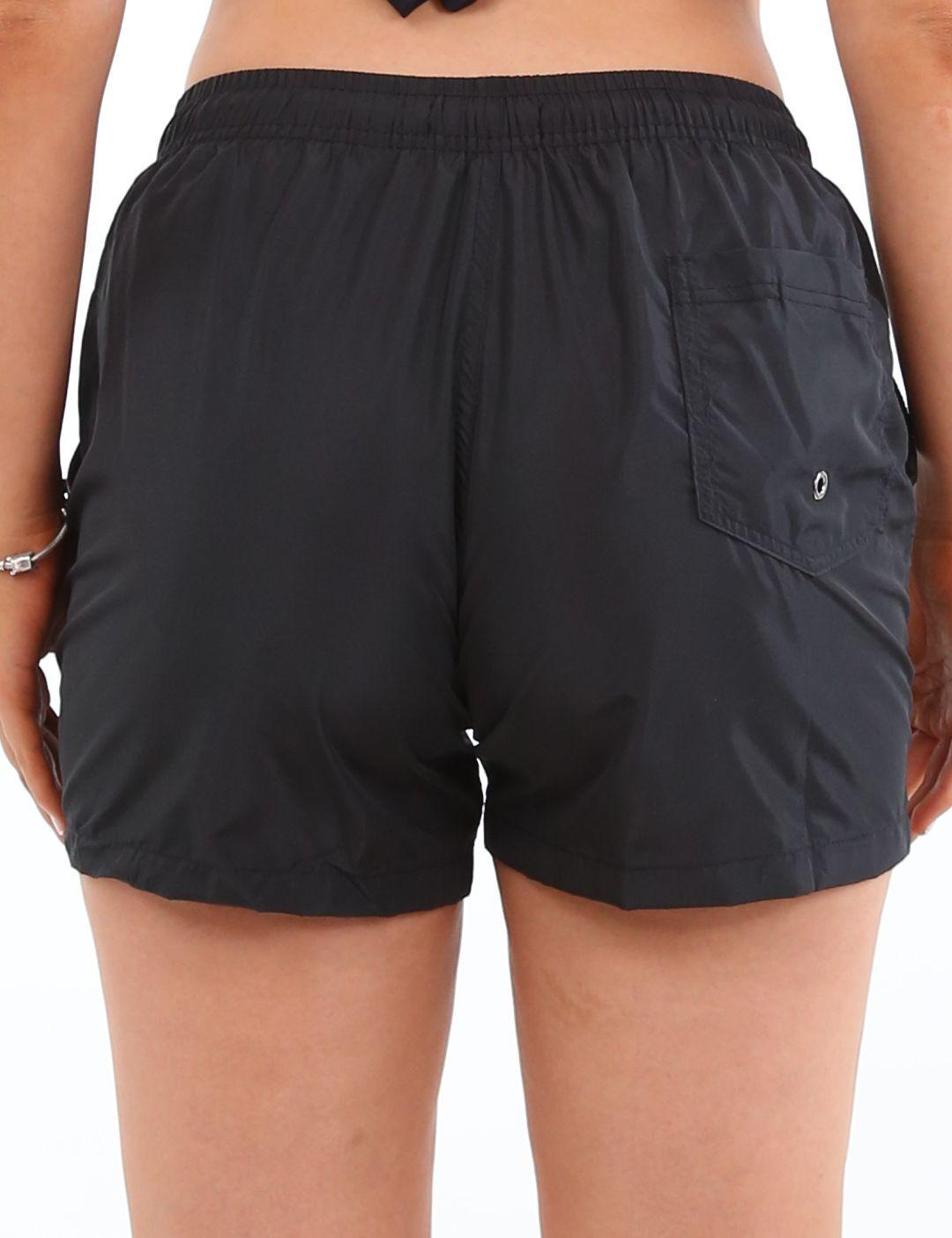 Traje de baño short corto negro-2