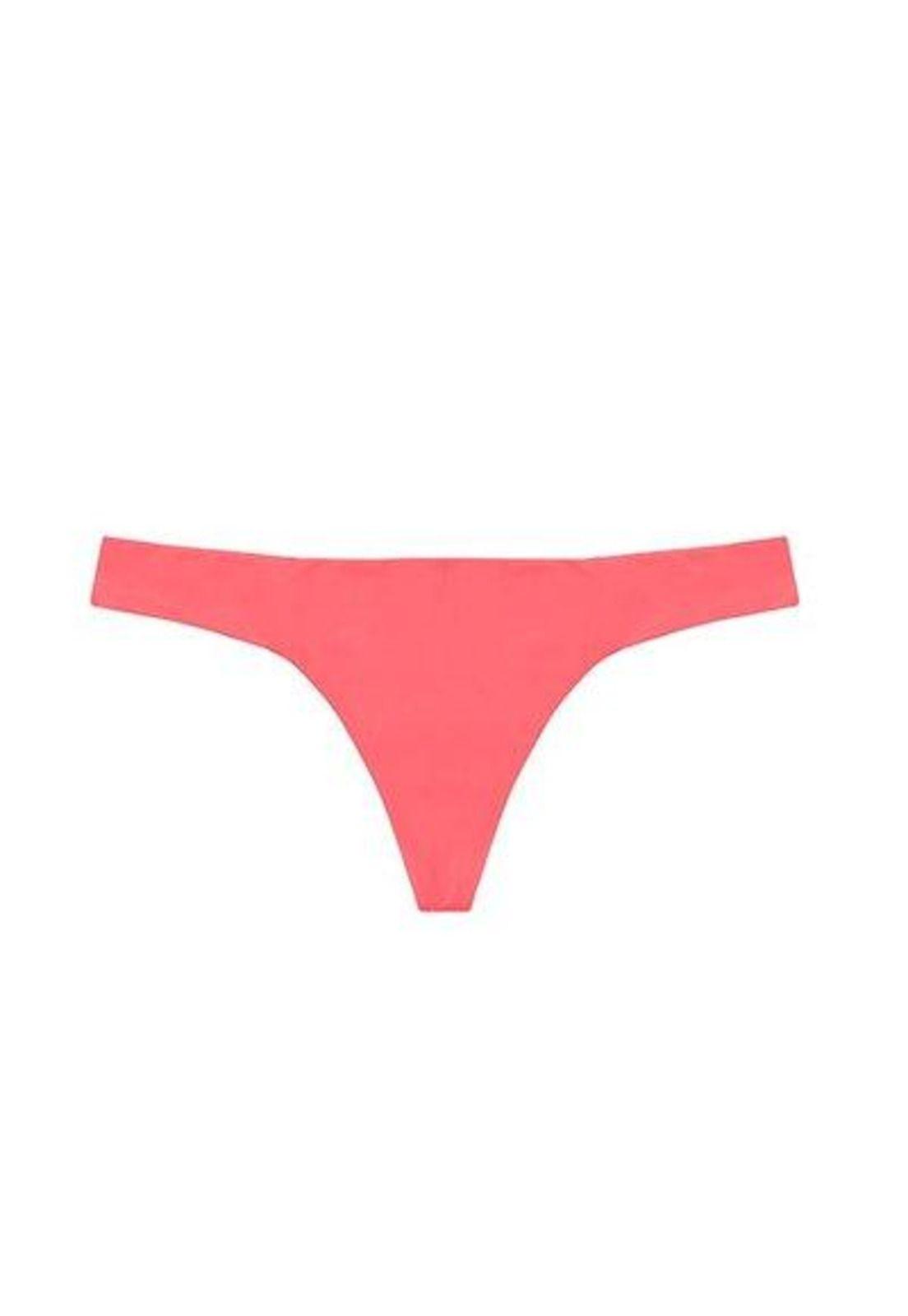 Bikini calzón colaless con costura invisible color naranja-0