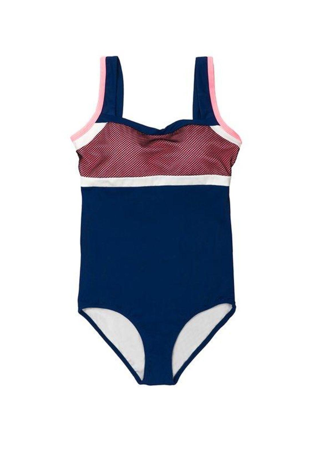 Traje de baño Deportivo copa grande rosado-0
