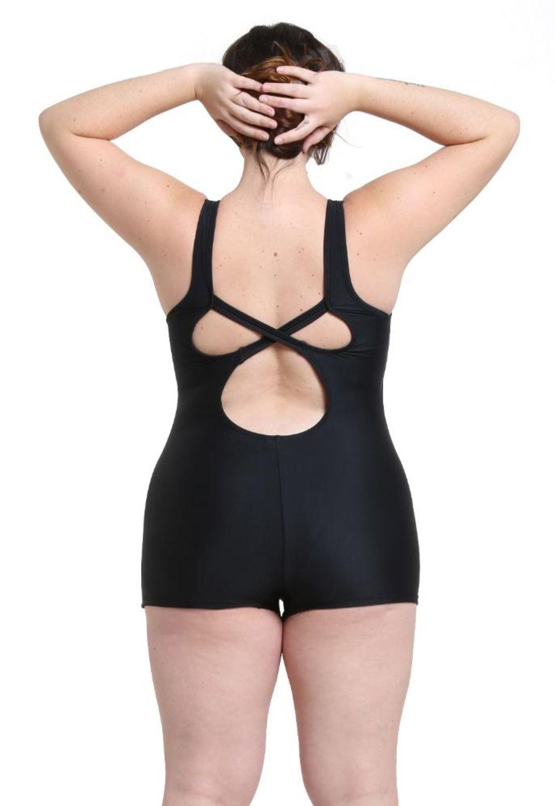 Traje de baño Deportivo pierna corta rosado-1