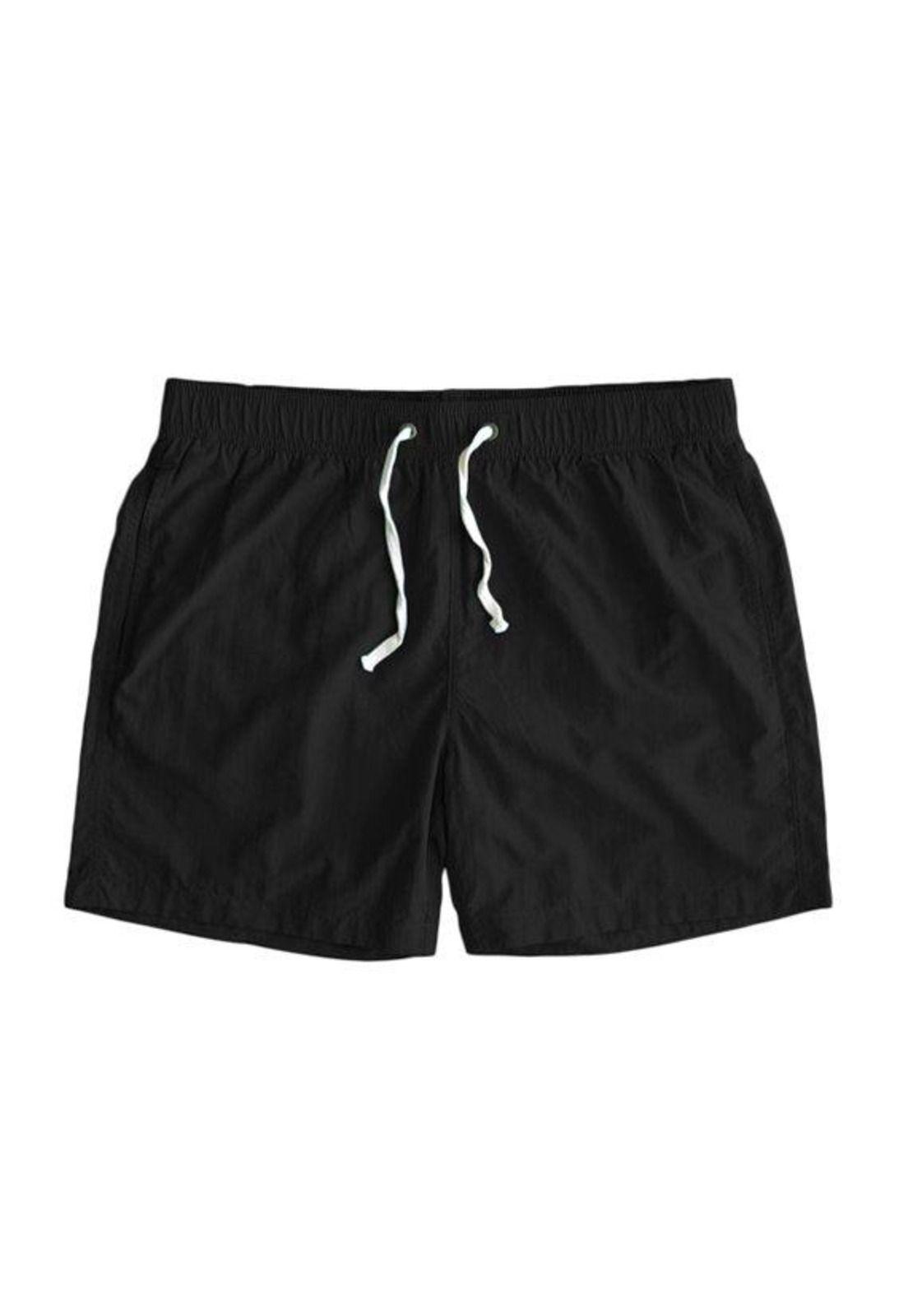 Short largo para hombre color negro-0