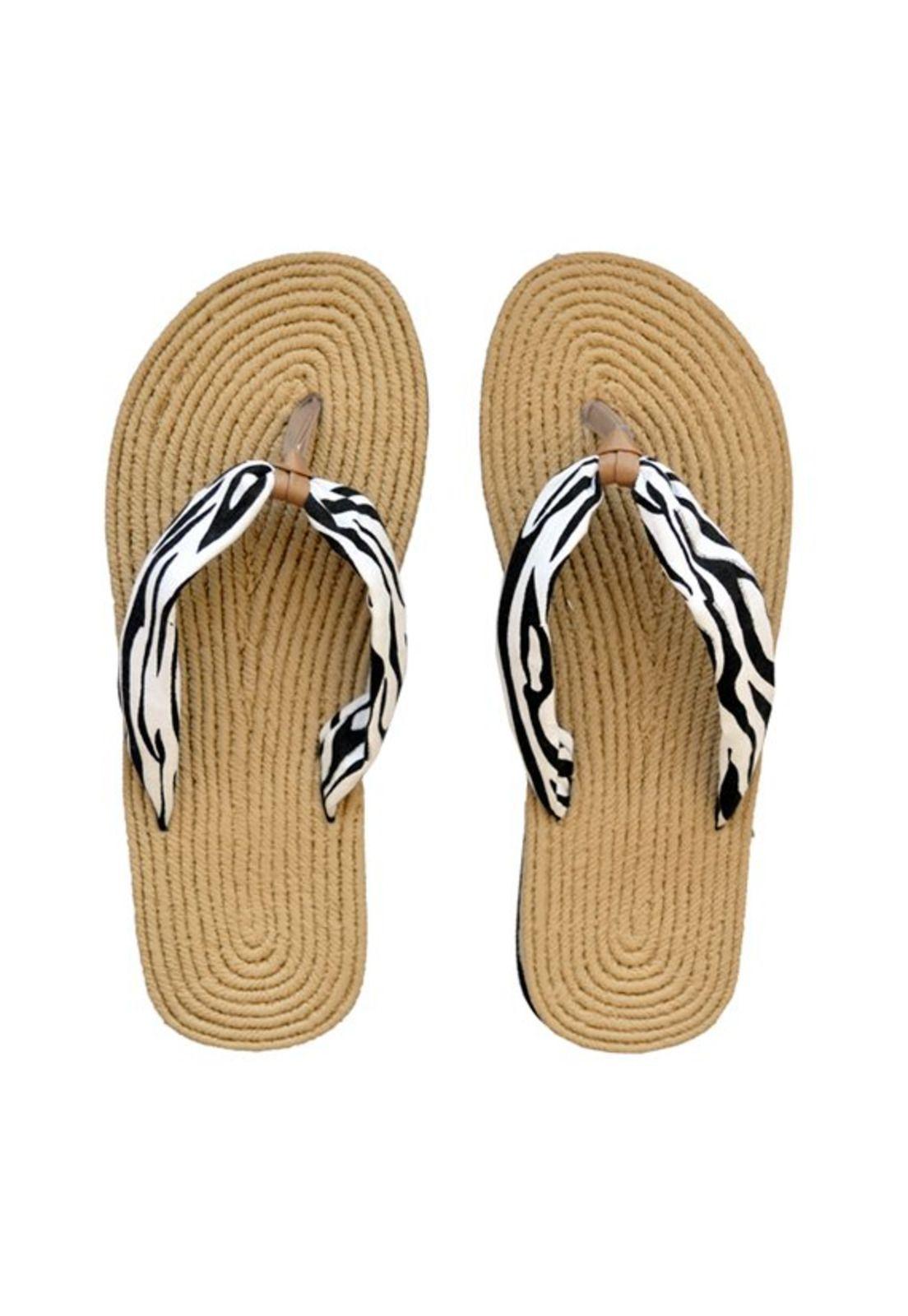 Sandalias mujer estampado negro-0