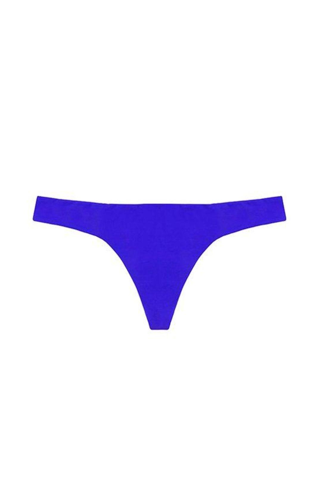 Bikini calzón colaless con costura invisible color azul-0