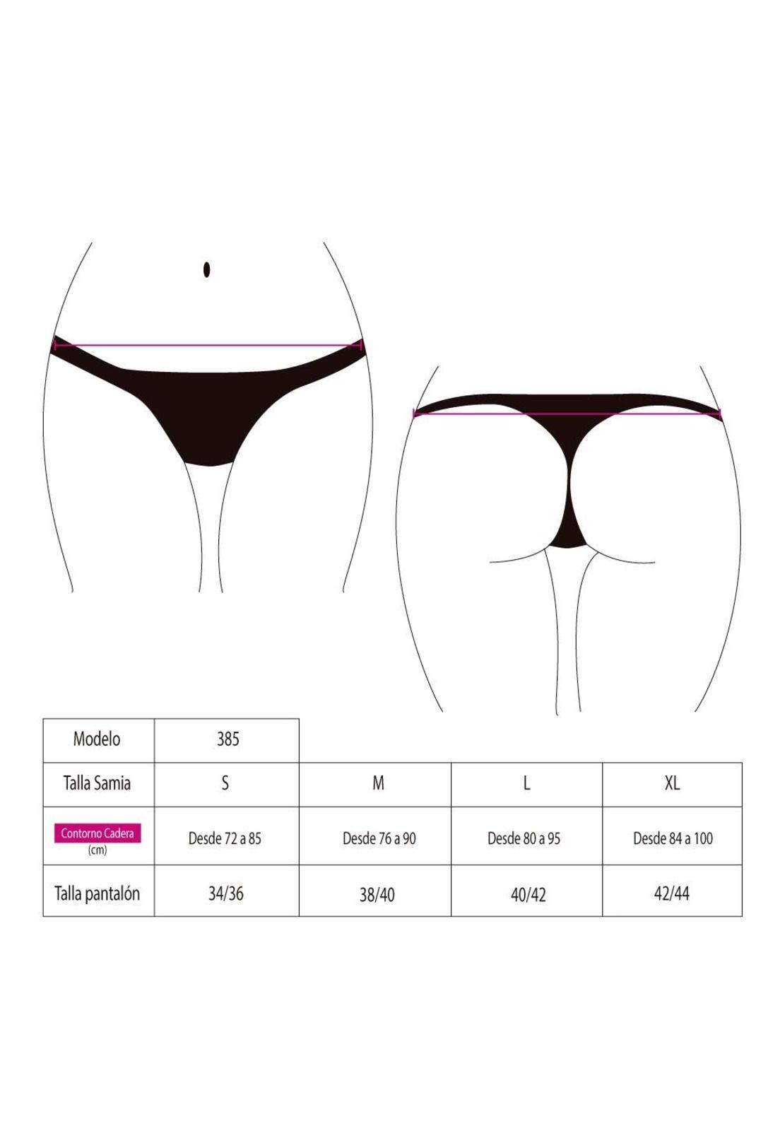 Bikini calzón colaless con costura invisible color azul-1