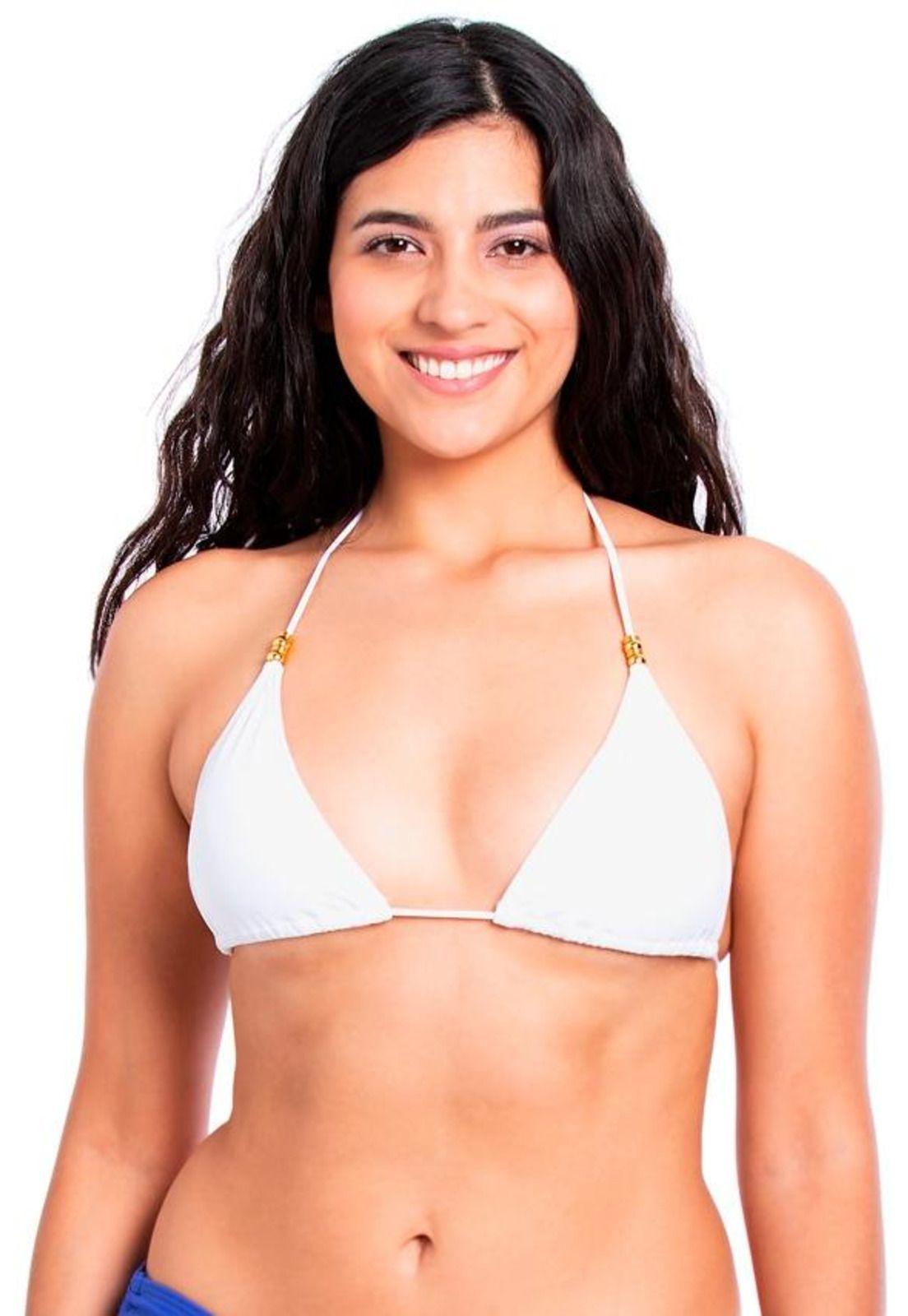 Bikini triángulo clásico blanco-0