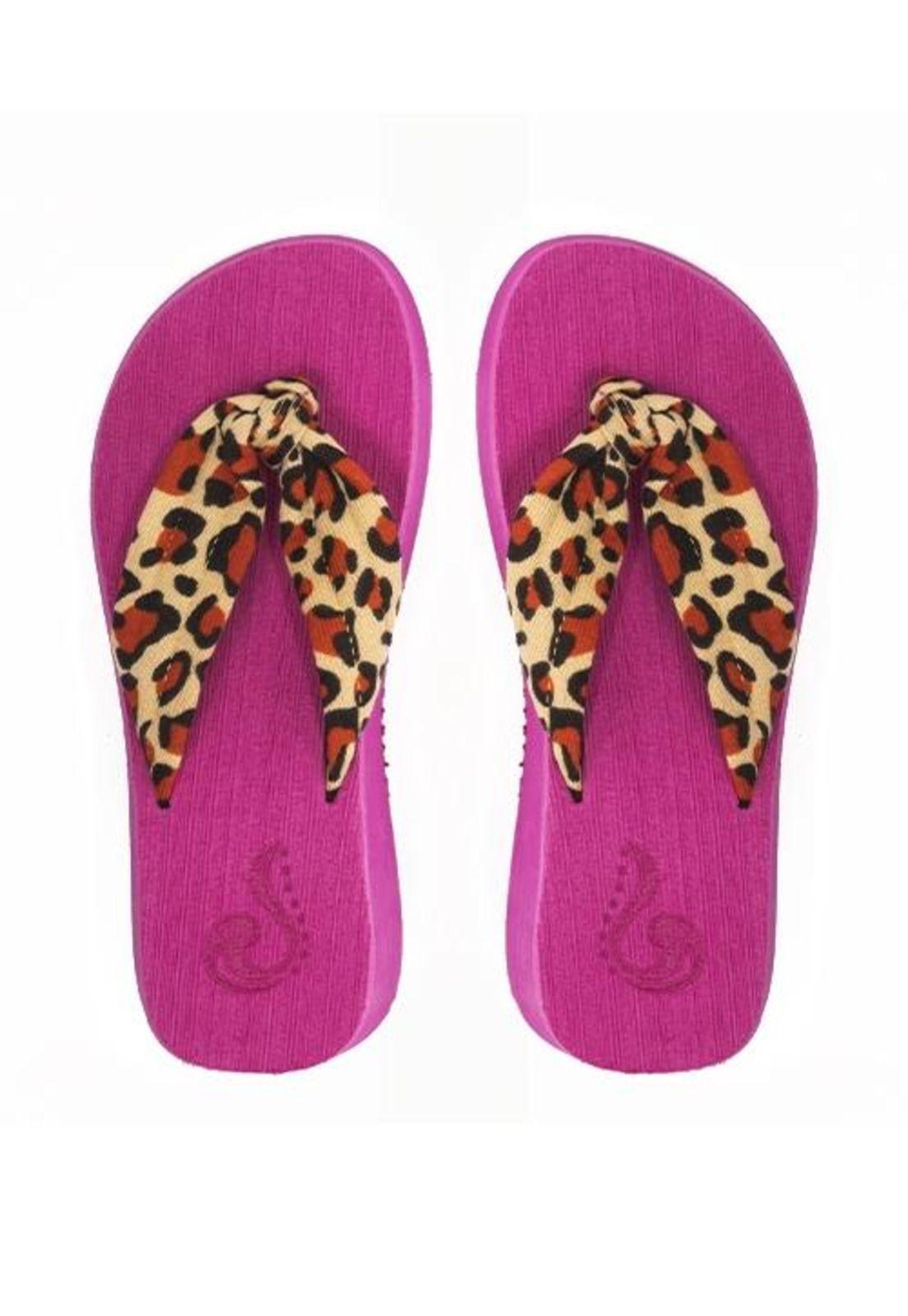 Chalas con plataforma animal print mujer-0