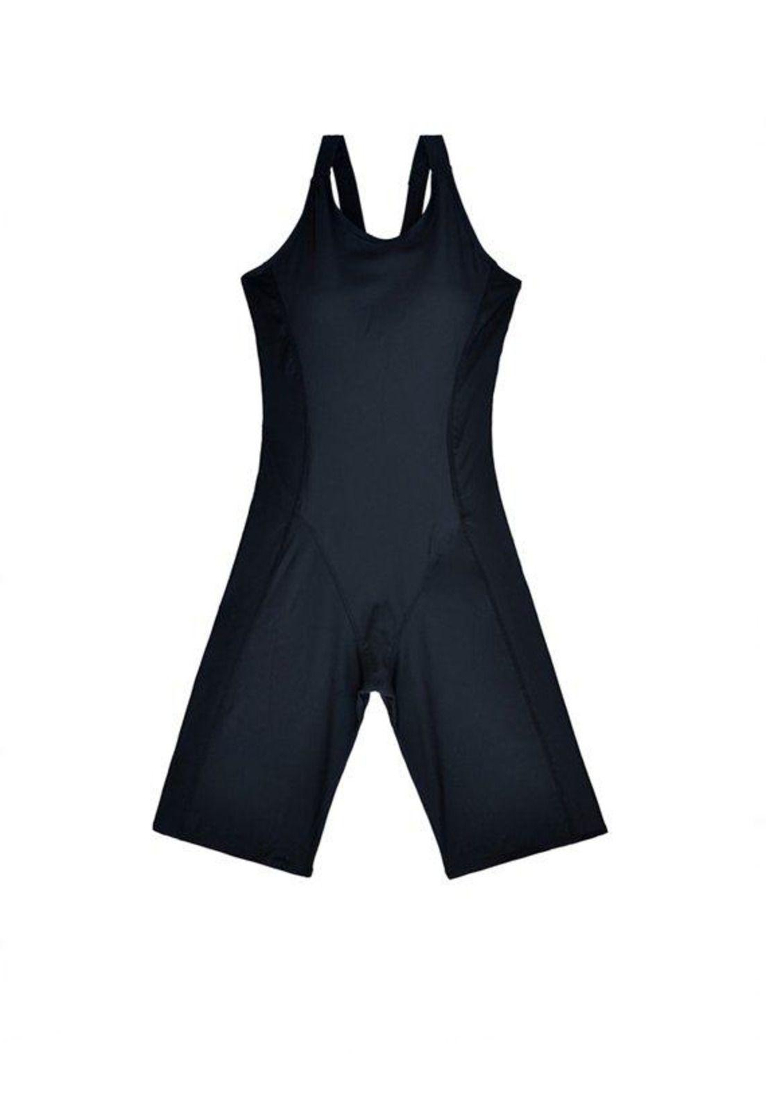 Traje de baño Deportivo pierna larga negro-0