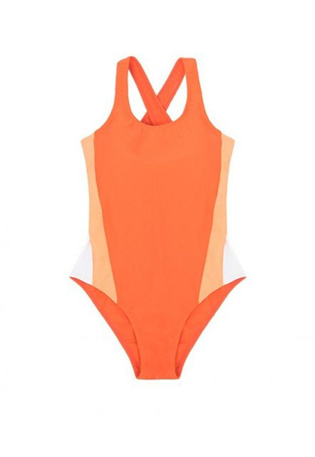 Deportivo rebajado color naranja-0