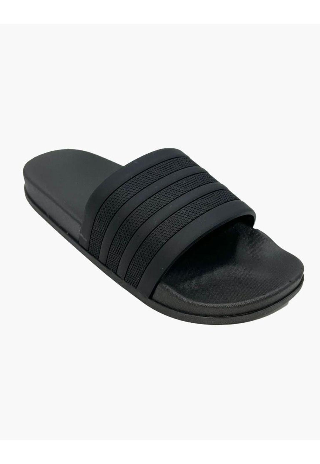 Sandalias mujer goma negras-0