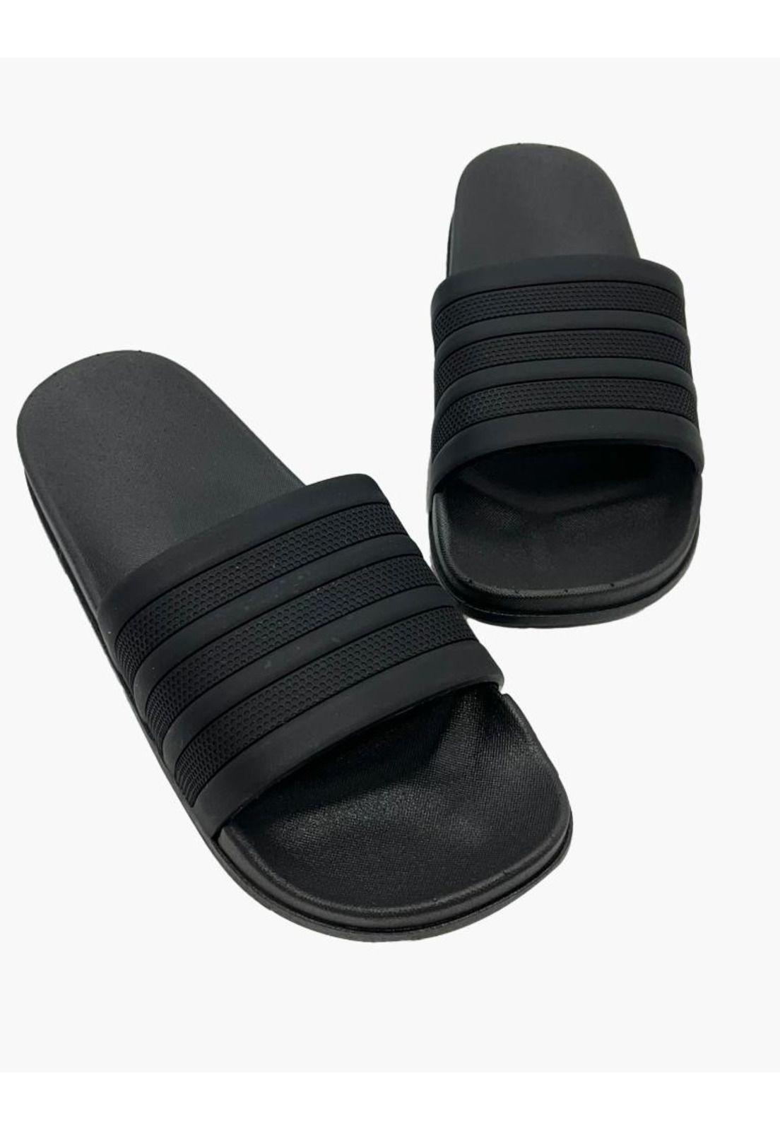 Sandalias mujer goma negras-1