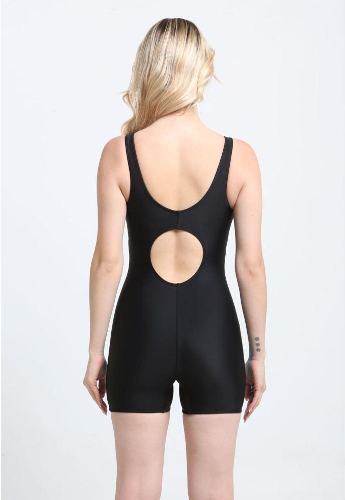 Traje de baño Deportivo media pierna color turquesa-1