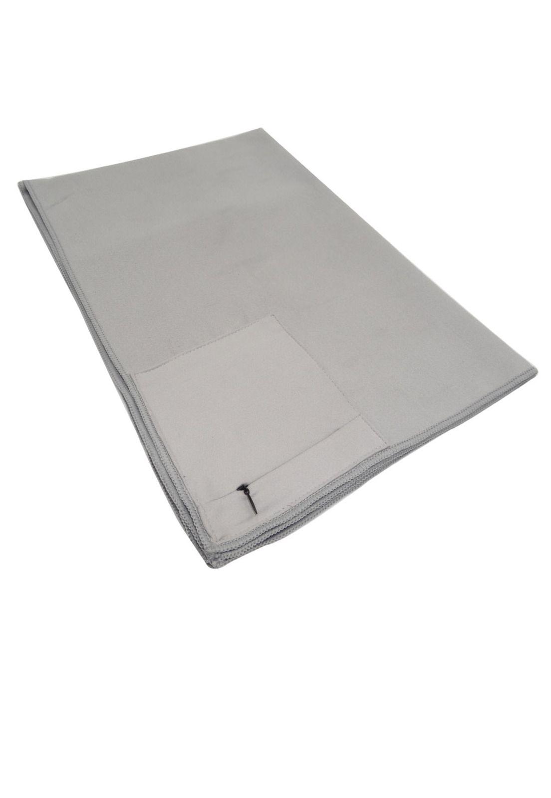 Toalla de microfibra secado rápido chica gris-4