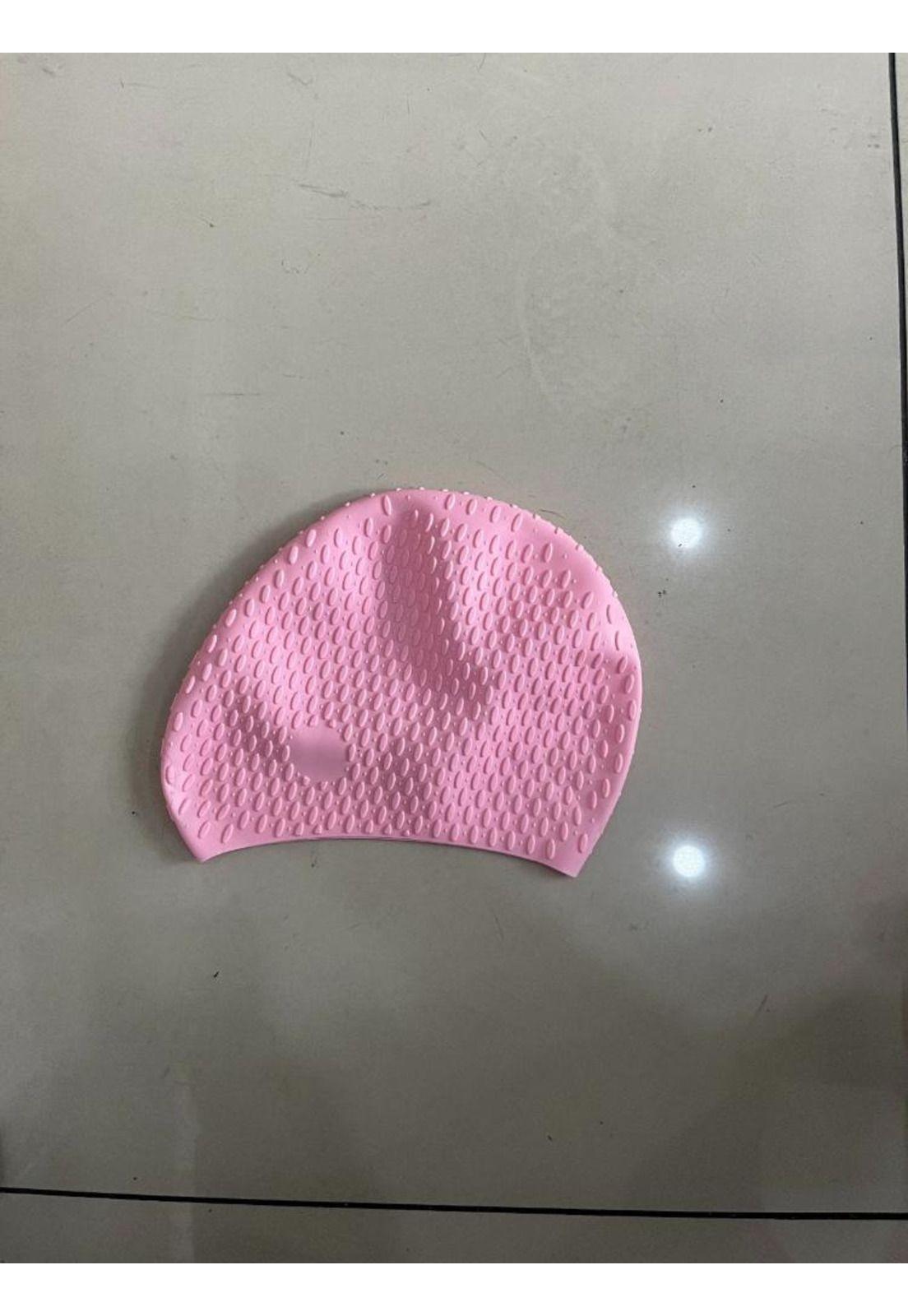 Gorro goma grande natación Fucsia-0