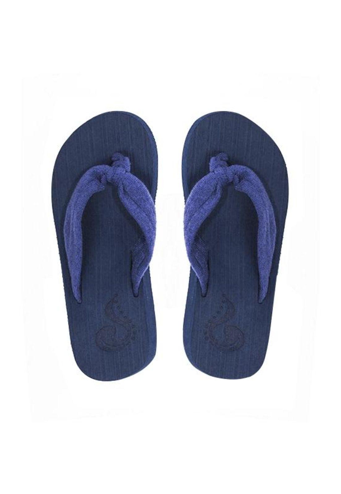 Chalas con plataforma azul mujer-0