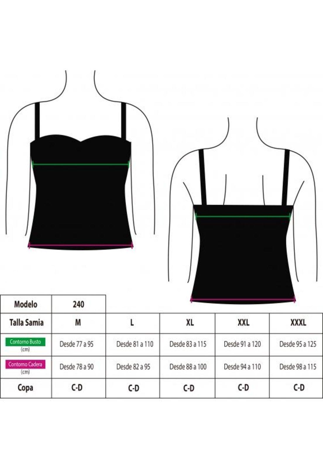 Polera tankini reductor negro-2