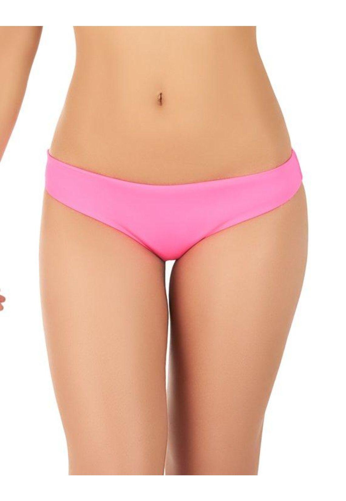 Bikini calzón clásico con pinza fucsia-0