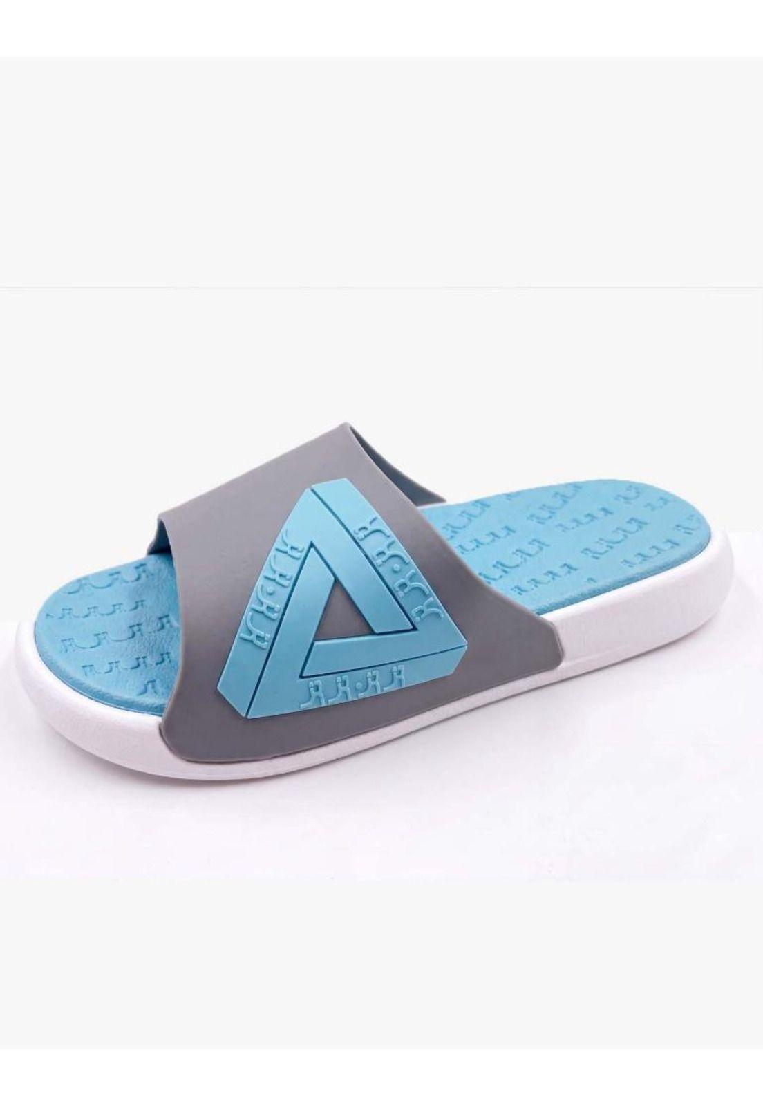 Sandalias Unisex de goma gris-0