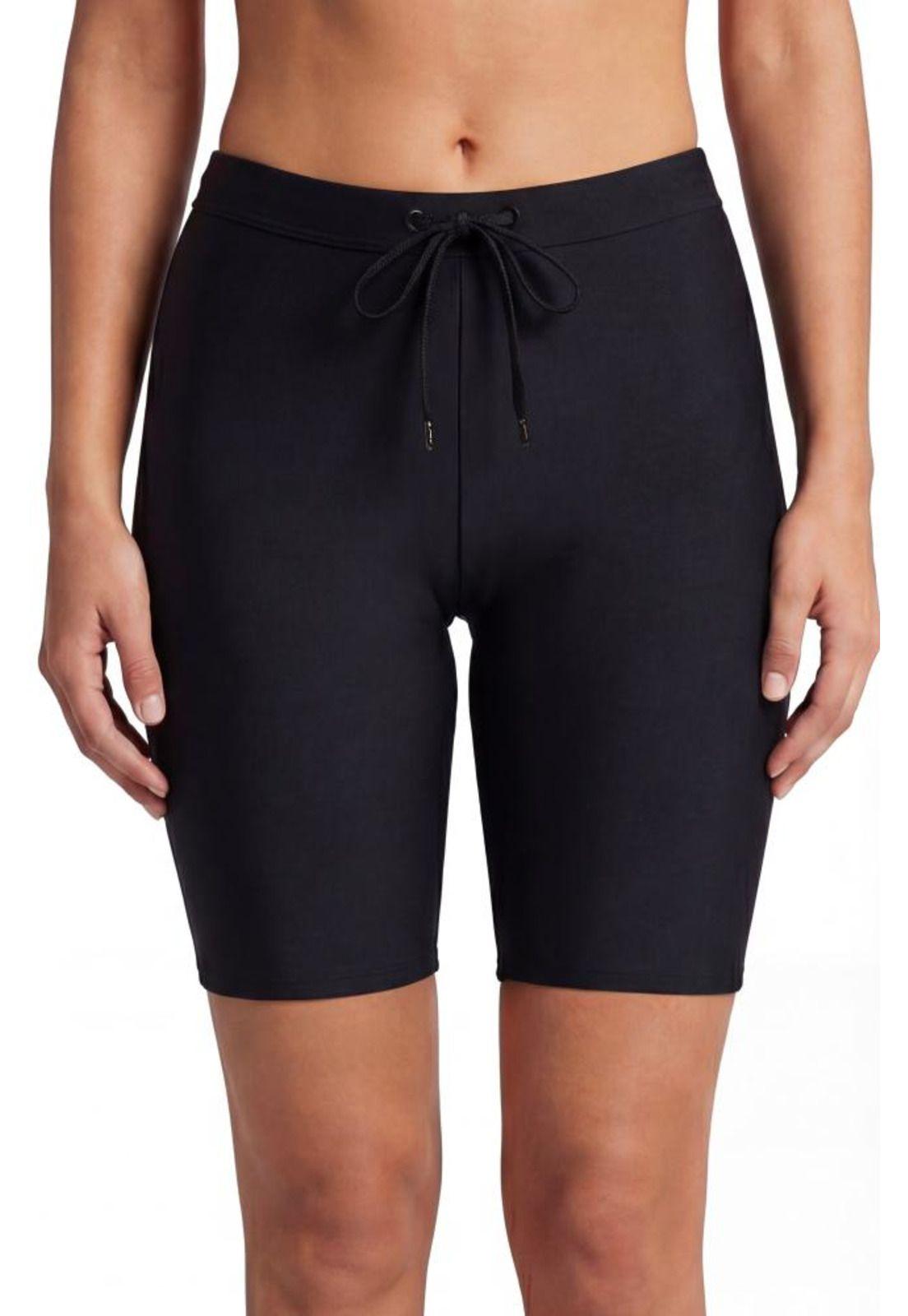 Traje de baño calza biker básica negra-0