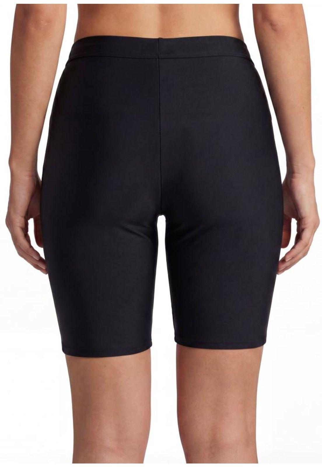 Traje de baño calza biker básica negra-1