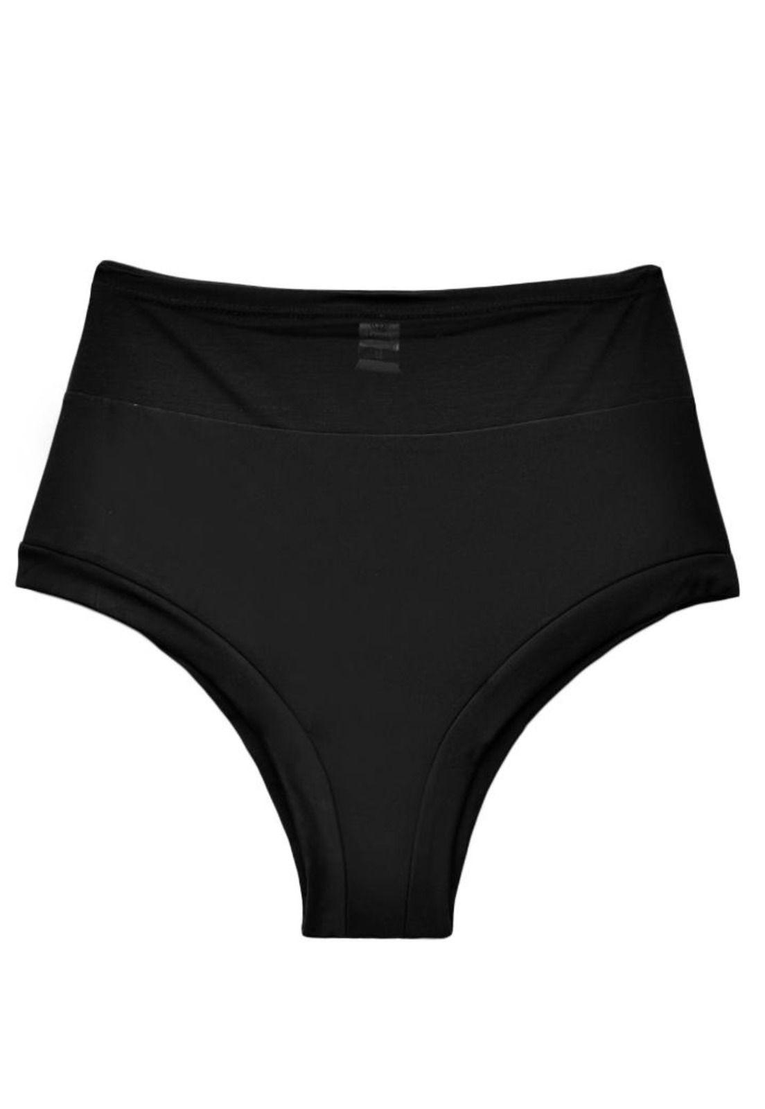 Bikini calzón pin up con transparencia color negro-0