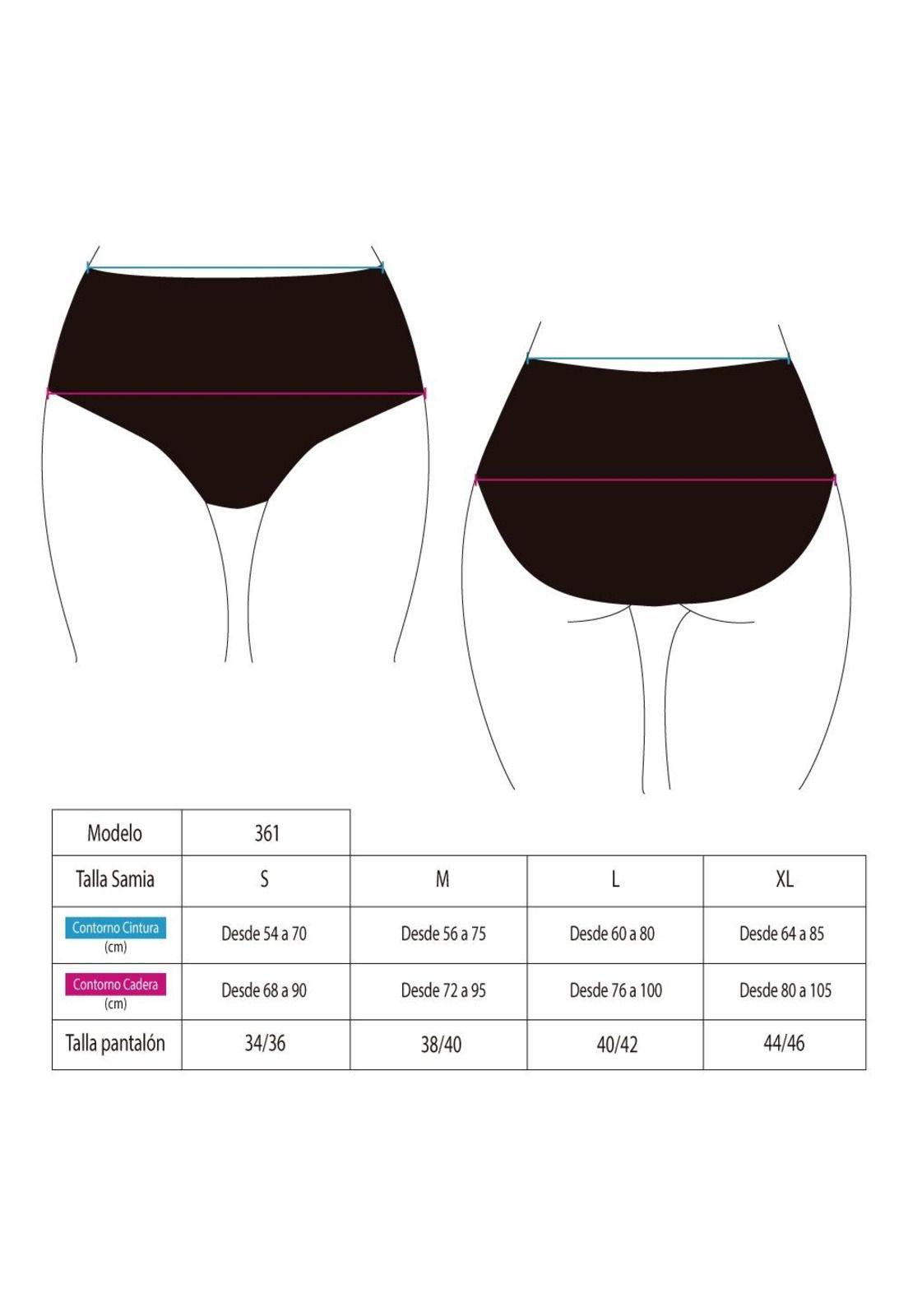 Bikini calzón pin up con transparencia color negro-1
