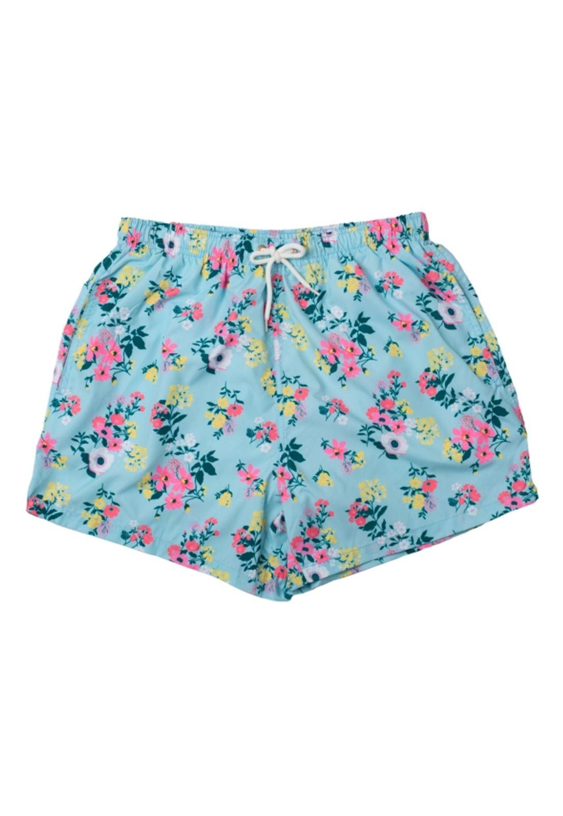 Short corto hombre estampado verde-0