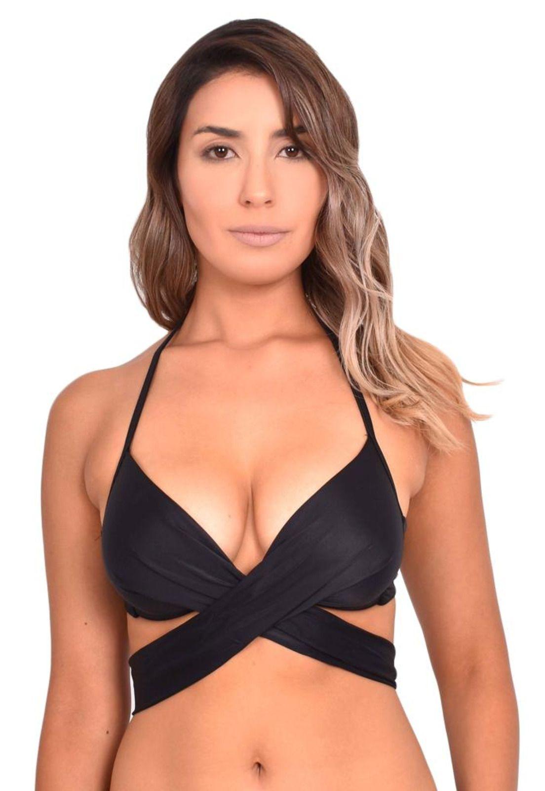 Bikini tiras cruzadas negro-0