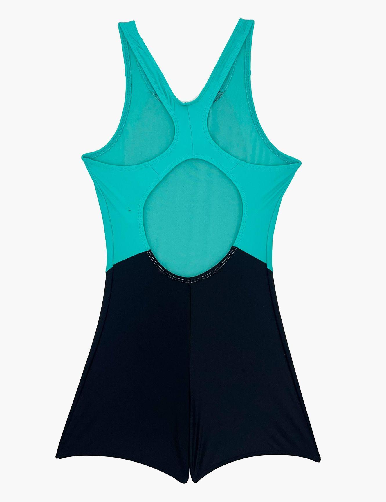 TrajeDe Baño niña Pierna Corta verde-3