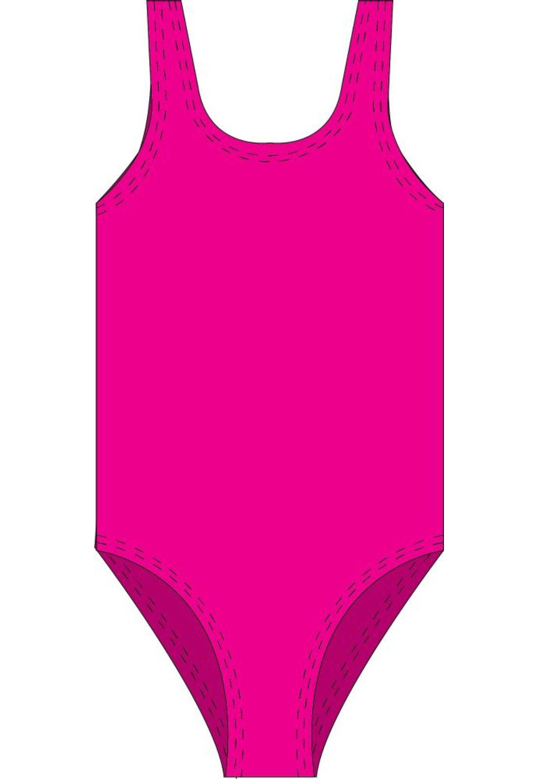 Traje de baño deportivo niña fucsia-0