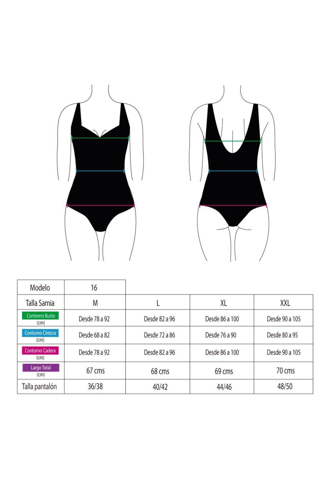 Traje de baño deportivo clásico color negro-2