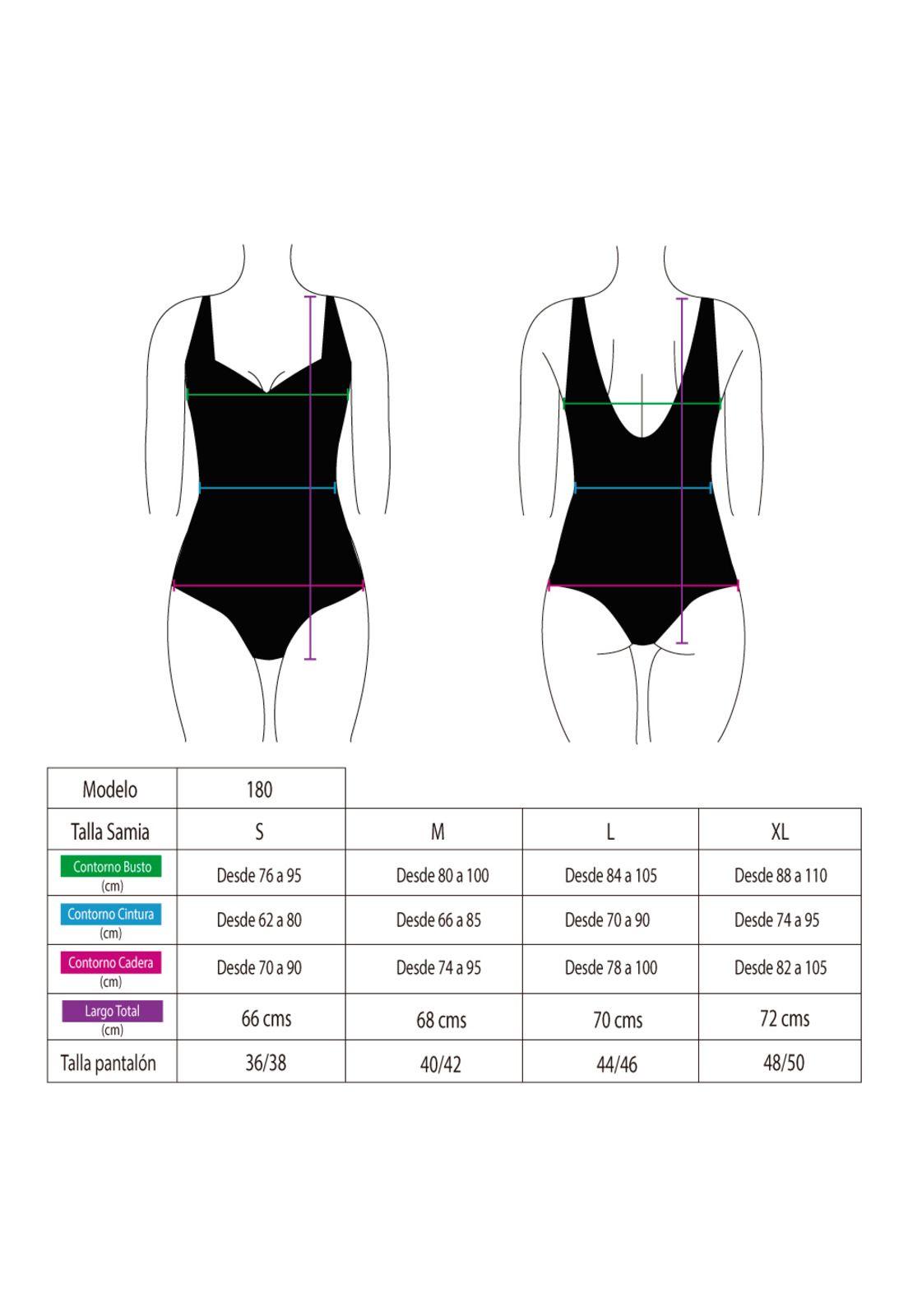 Traje de baño deportivo con franjas estampado rojo-2