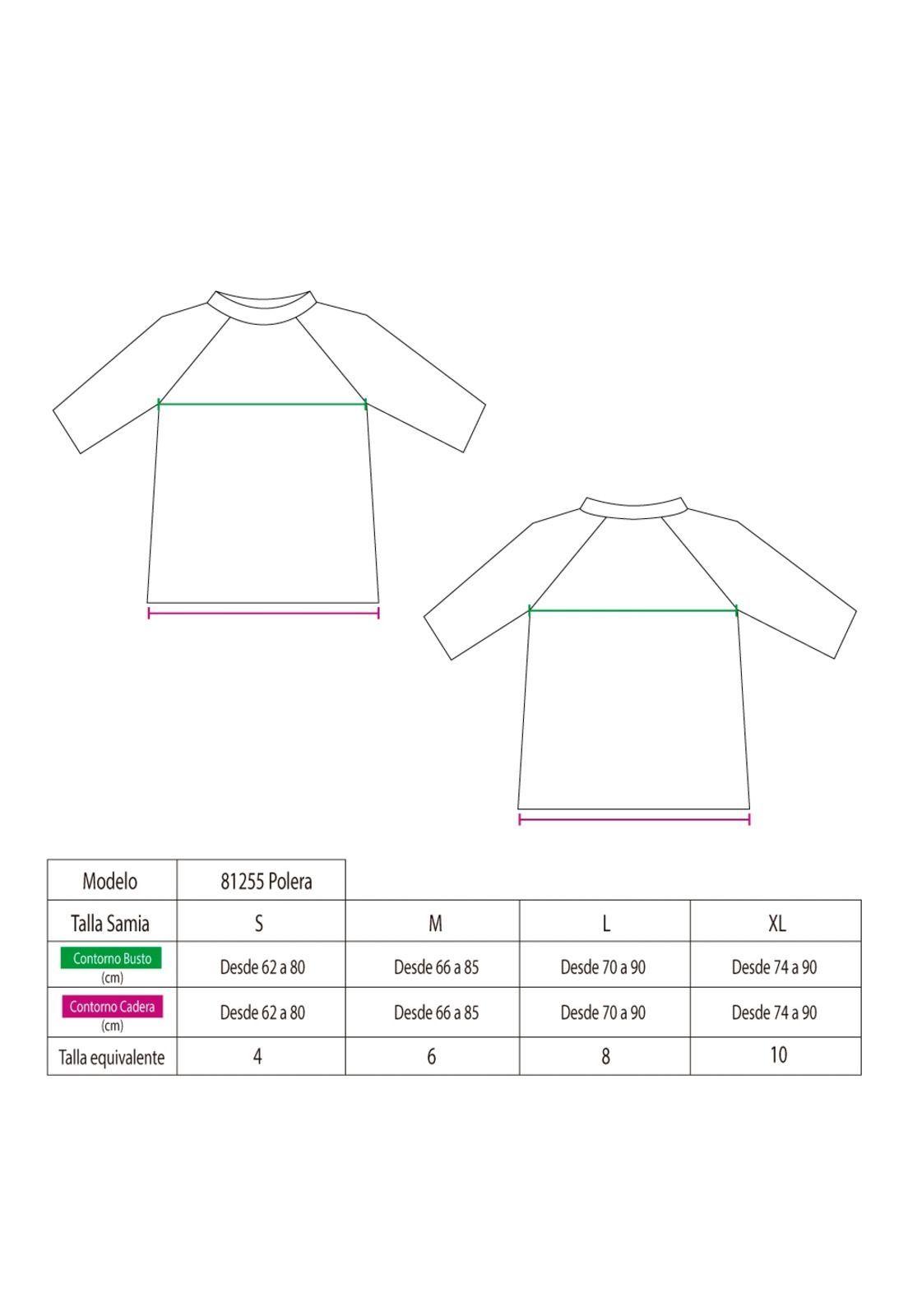 Conjunto polera y short con filtro UV turquesa-1