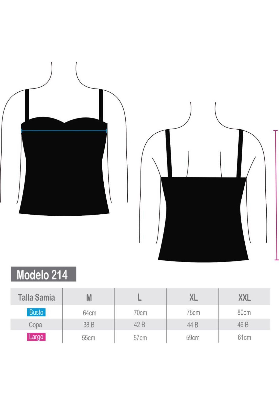 Traje de baño polera tankini amarras estampado brillante azul-2