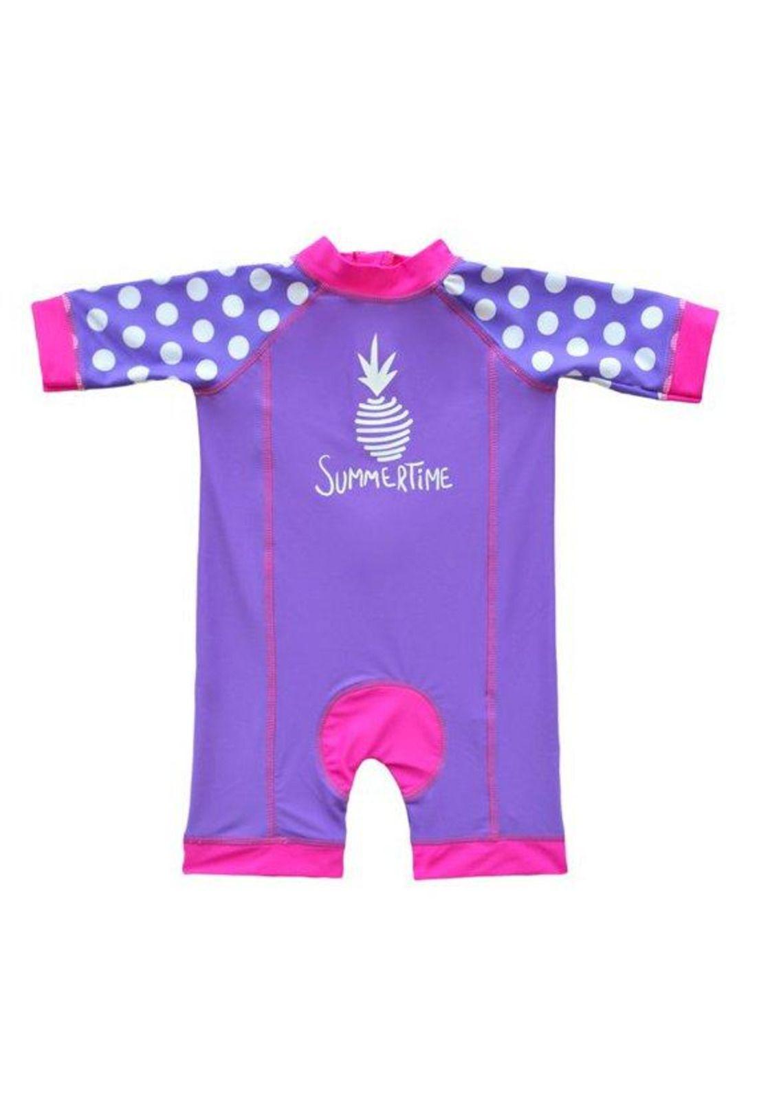 Enterito de niño con protección UV color morado-0