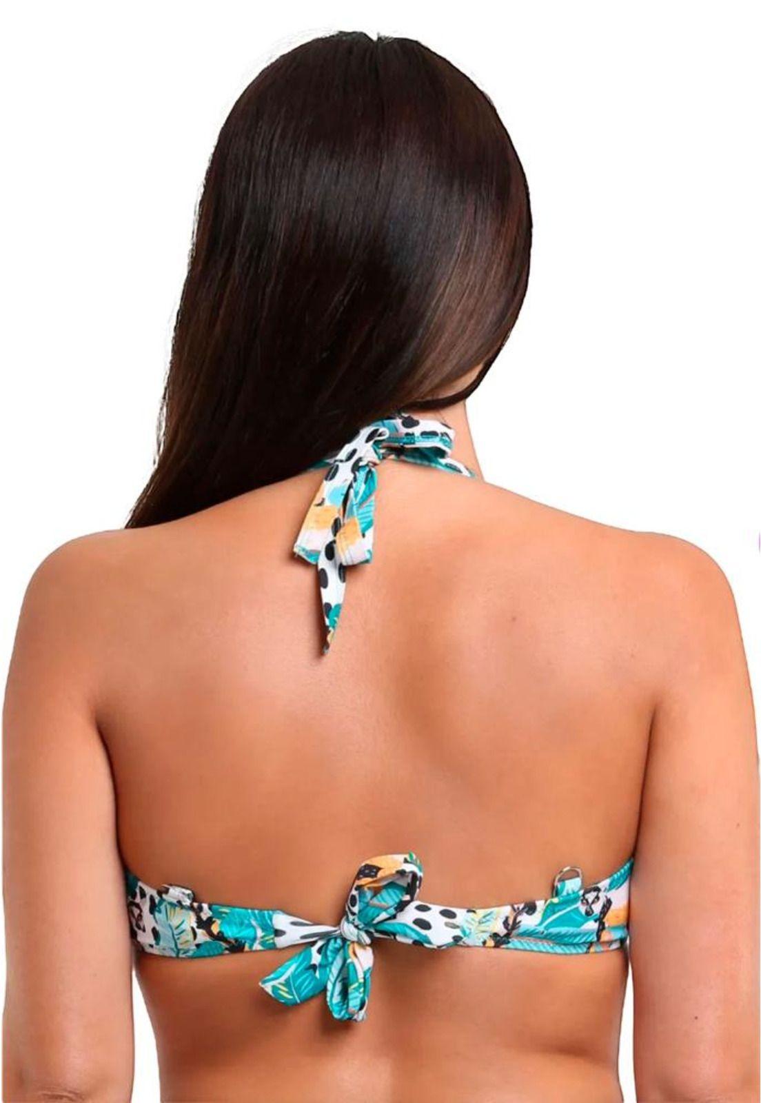 Bikini sostén con copa blanda C-D verde-1