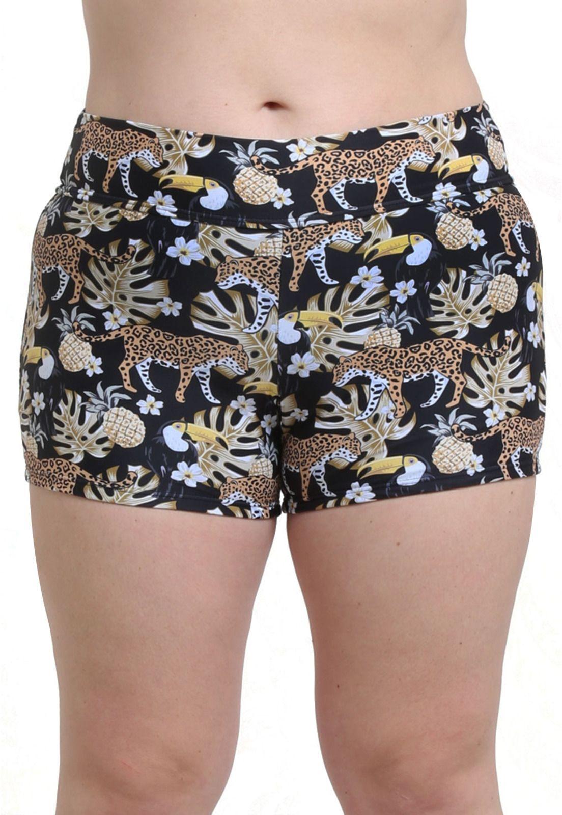 Bikini short estilo hot estampado amarillo-0