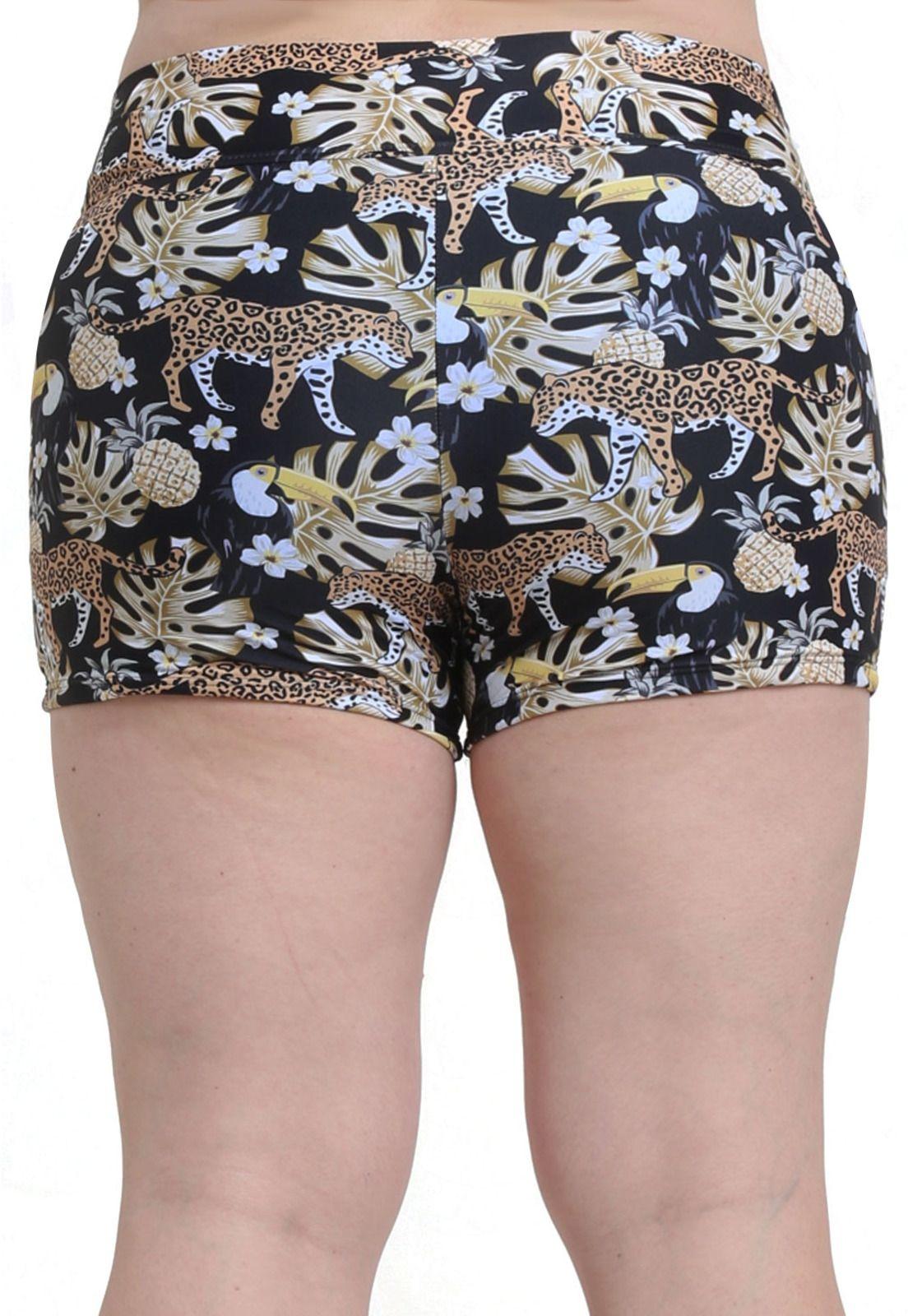 Bikini short estilo hot estampado amarillo-1