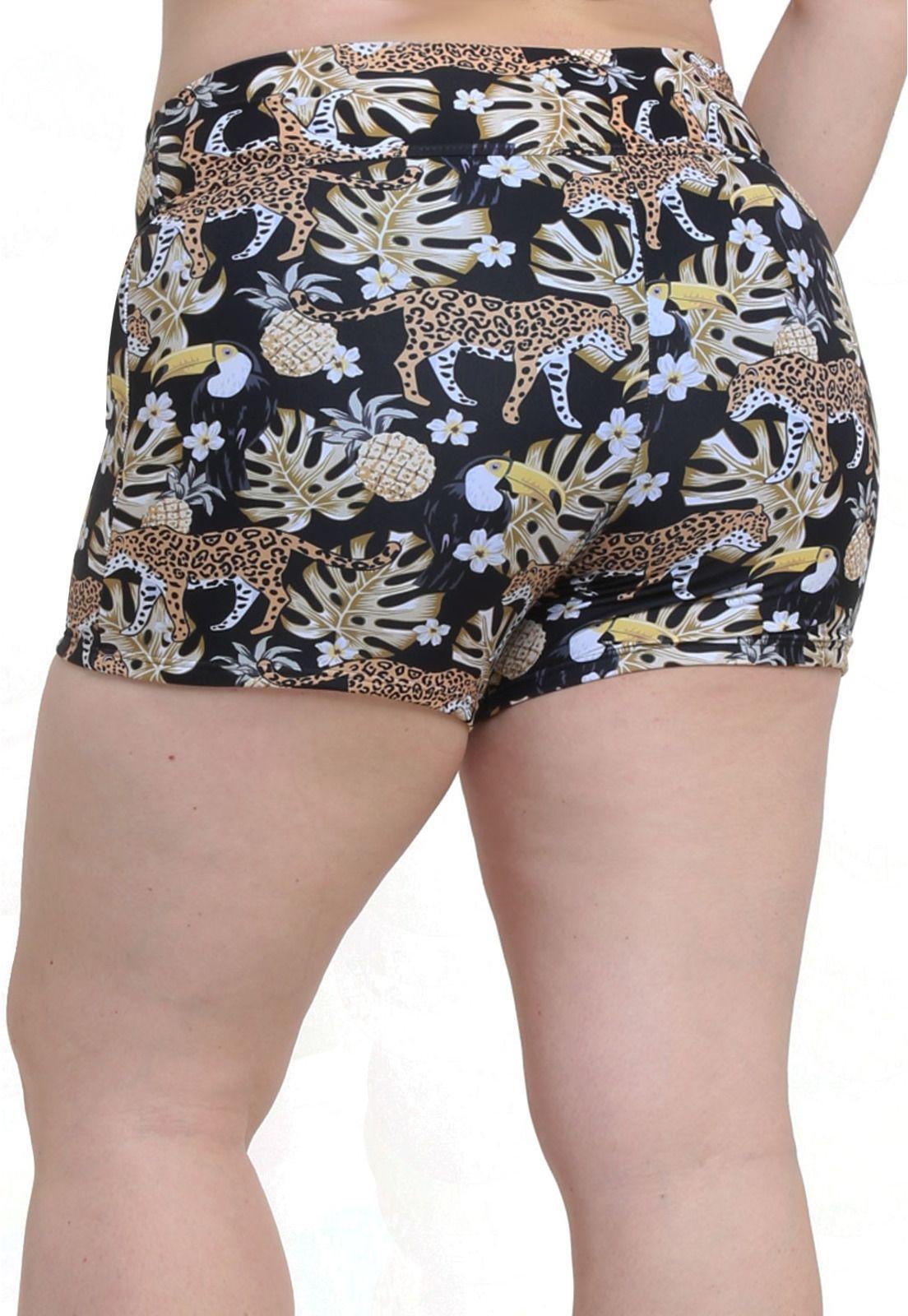 Bikini short estilo hot estampado amarillo-2