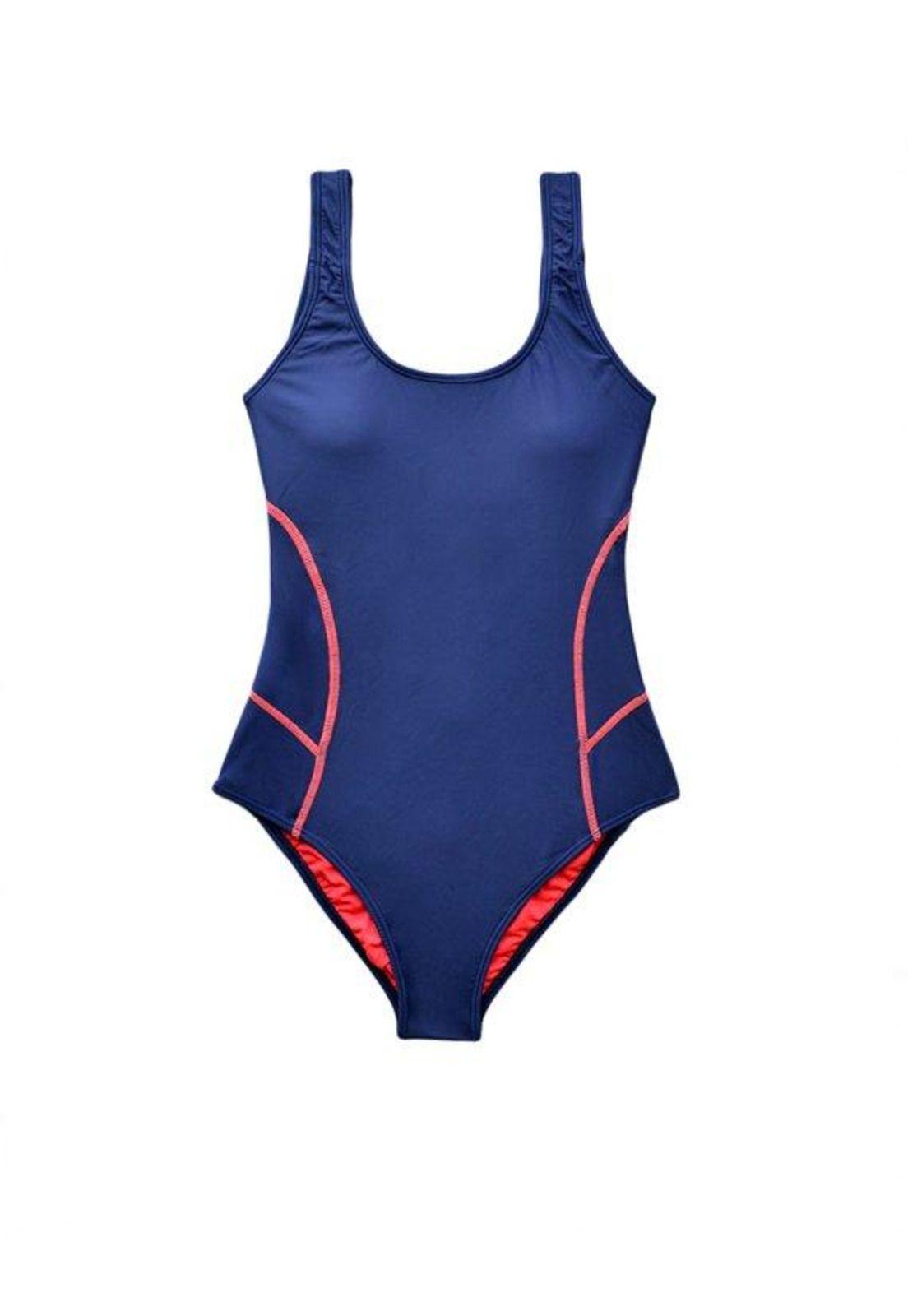 Deportivo rebajado corte clásico color azul-2