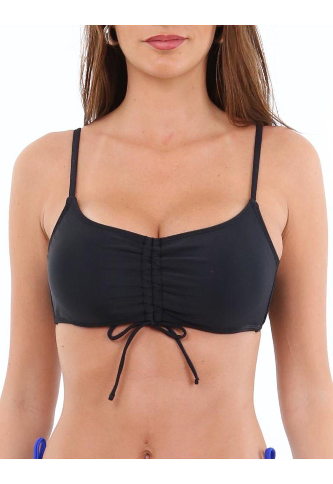 Bikini top con amarras negro-1