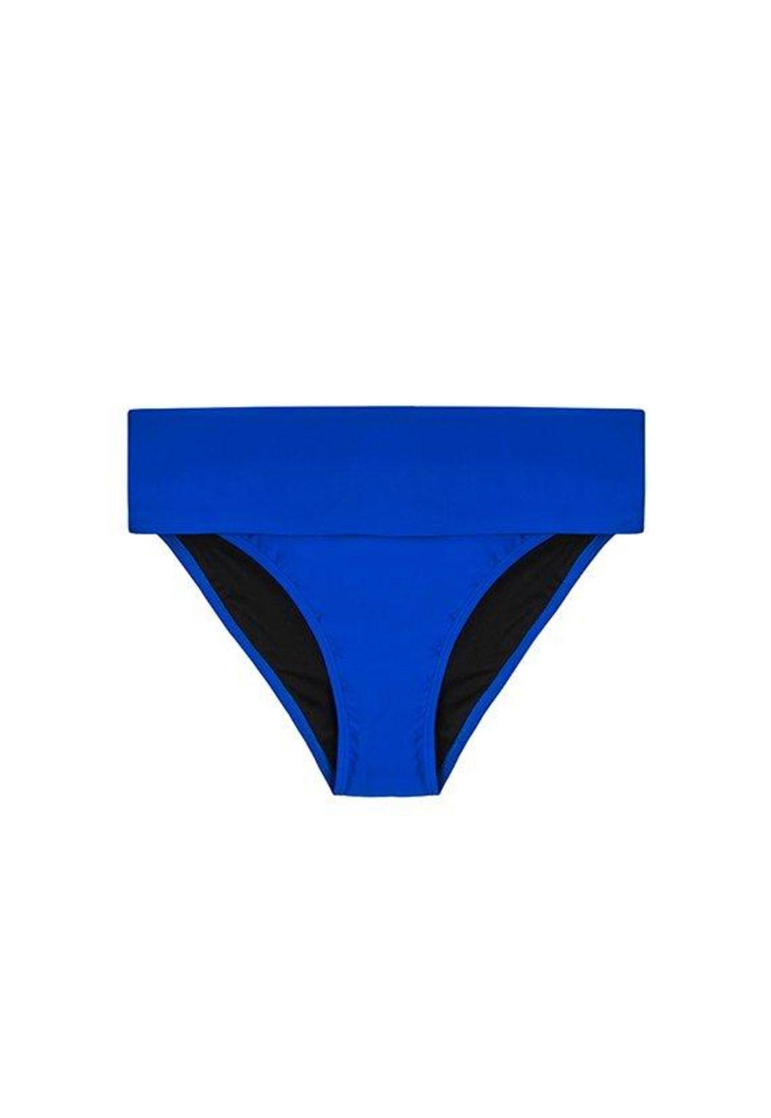 Bikini calzón pin up doble uso azul-0