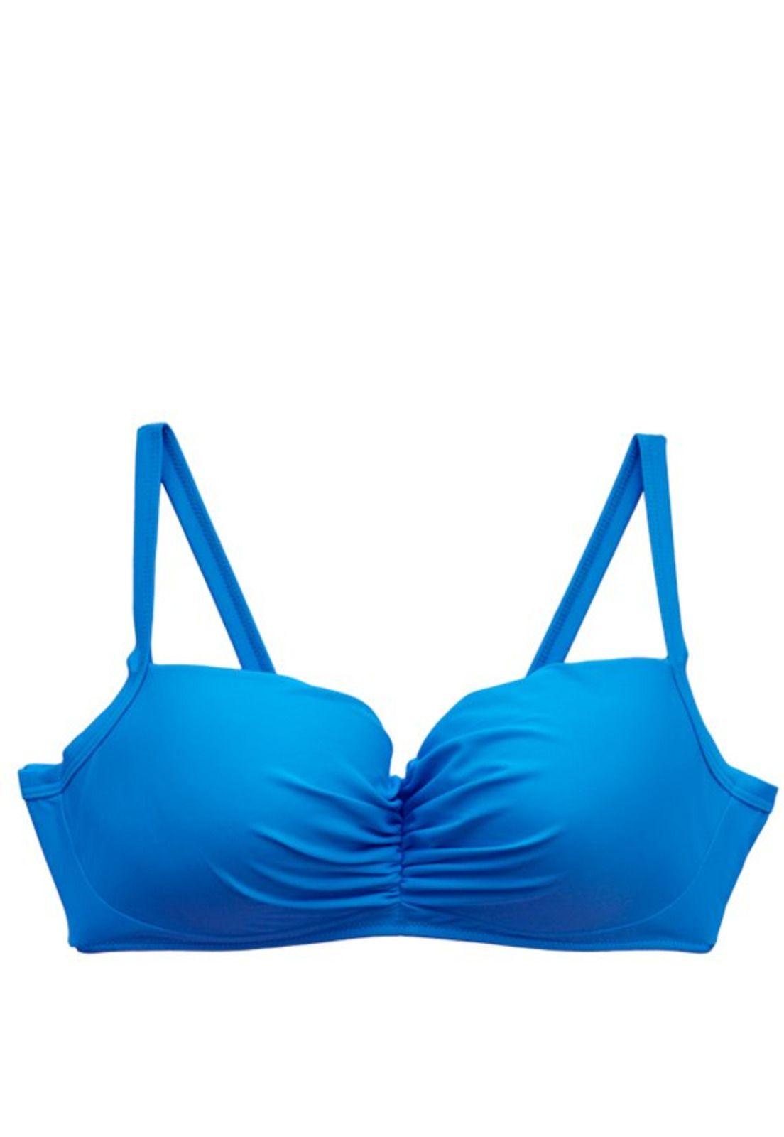 Bikini busto grande azul-0
