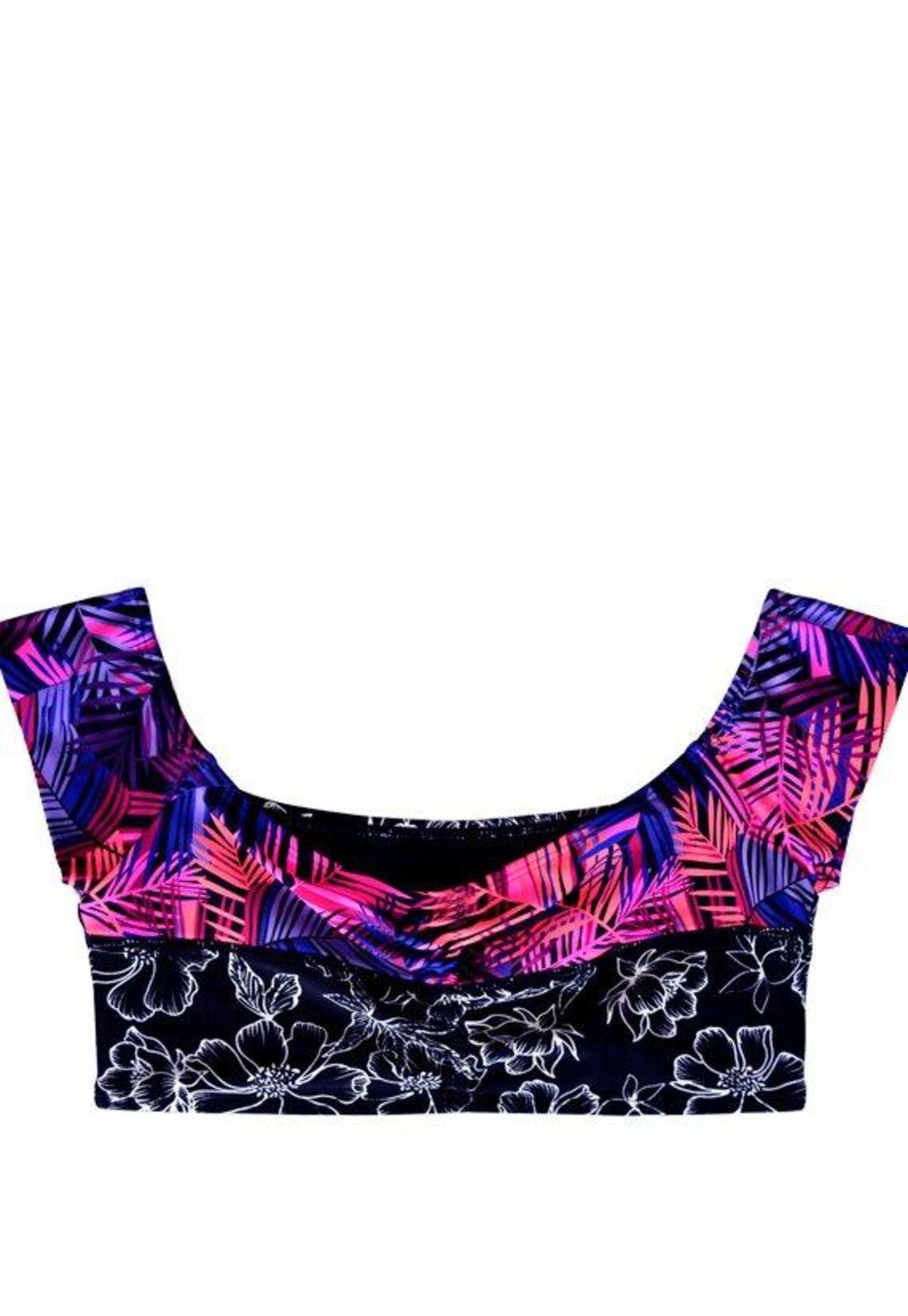 Top bikini estampado morado-2