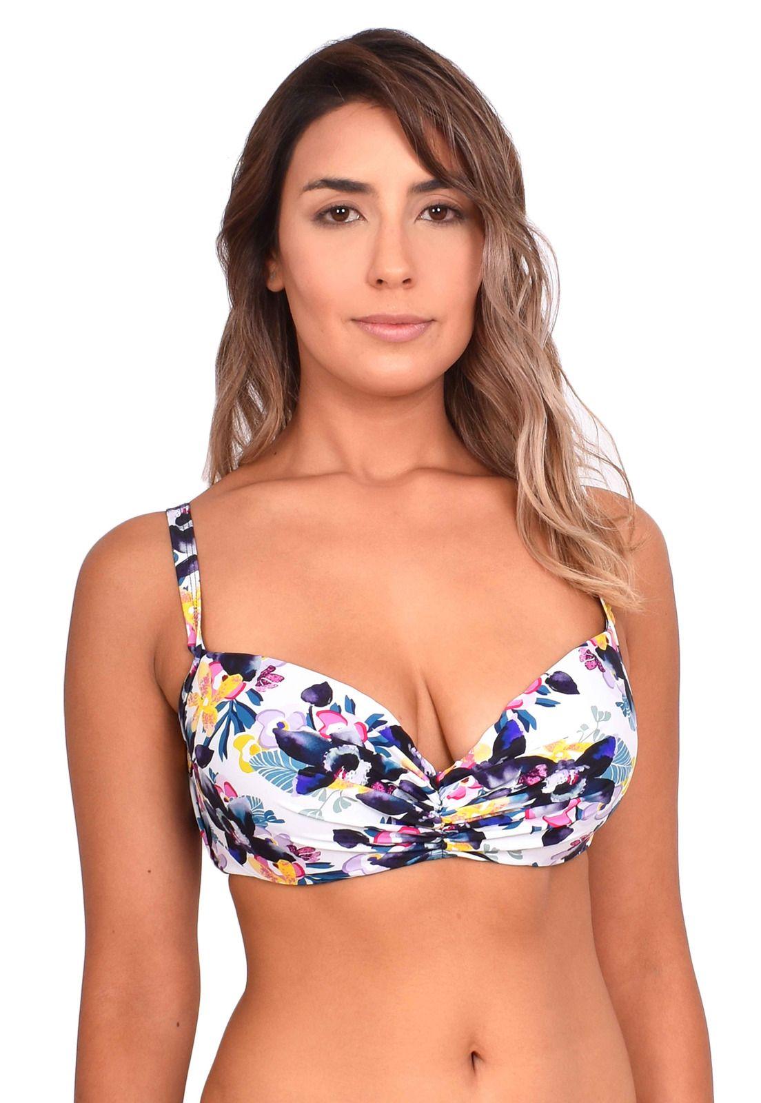 Bikini busto grande estampado negro-0