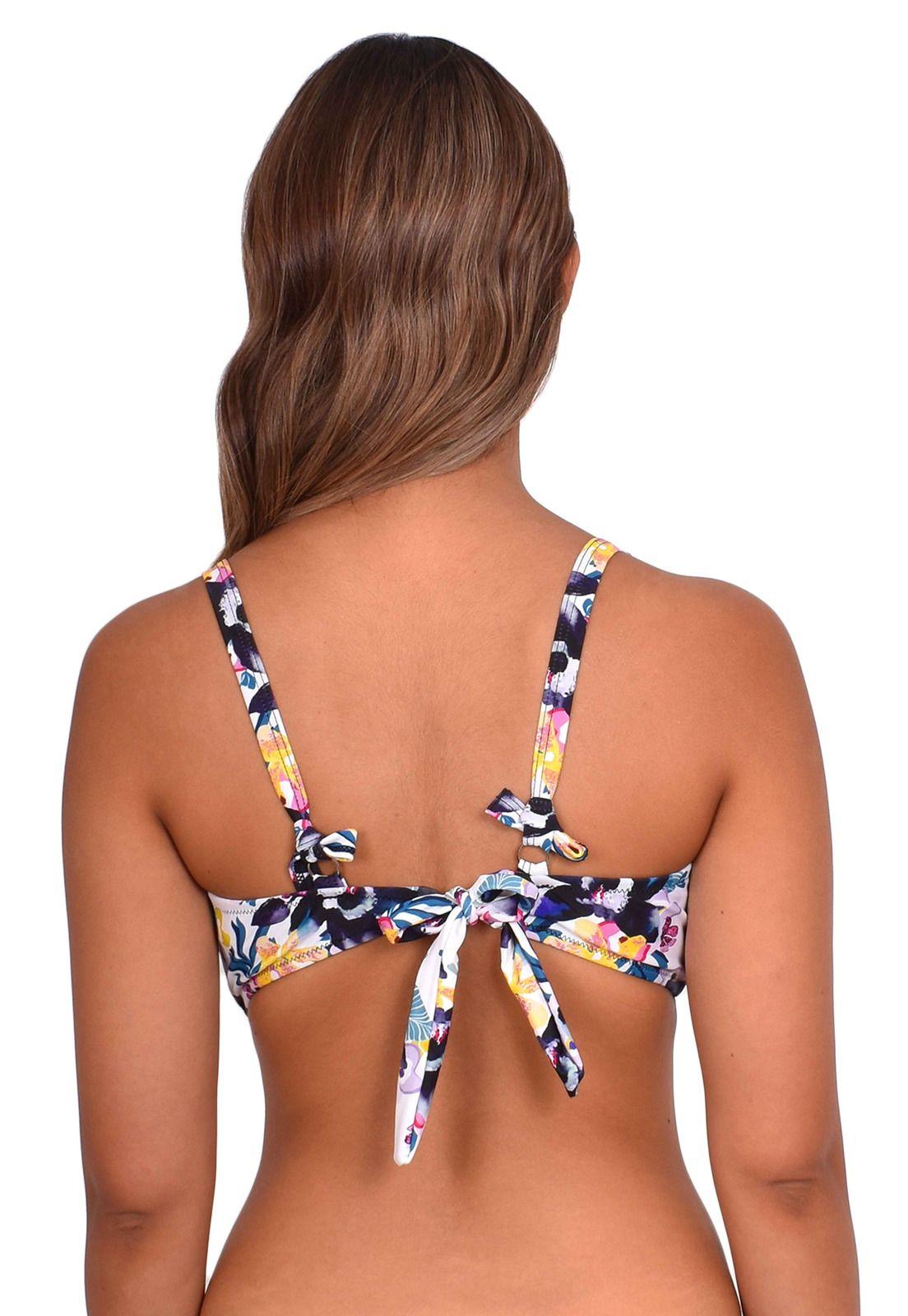 Bikini busto grande estampado negro-1